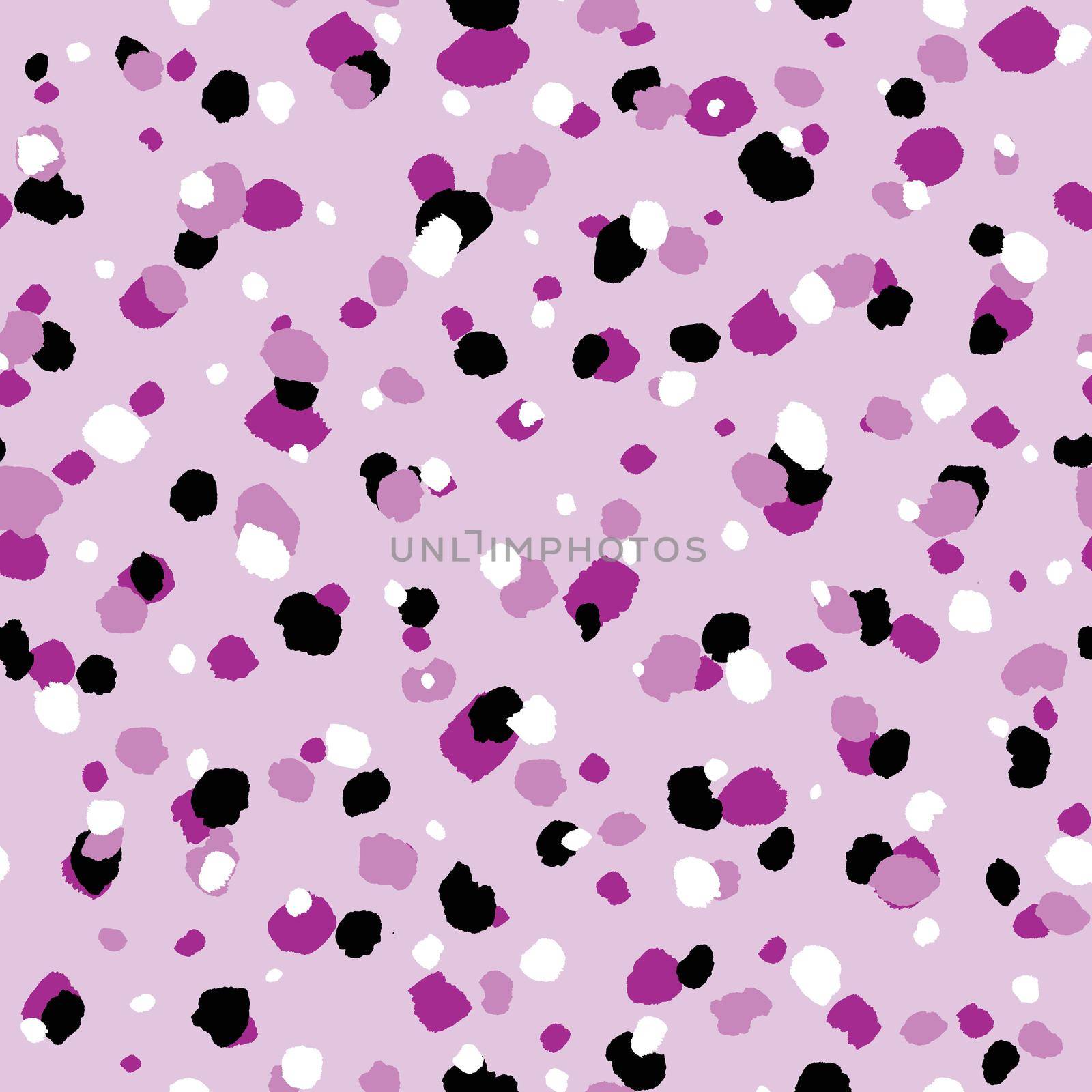 Abstract modern leopard seamless pattern. Animals trendy background. Pink and black decorative vector stock illustration for print, card, postcard, fabric, textile. Modern ornament of stylized skin by allaku