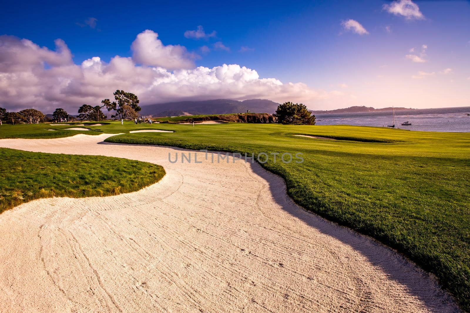 Pebble Beach golf course, Monterey, California, usa by photogolfer