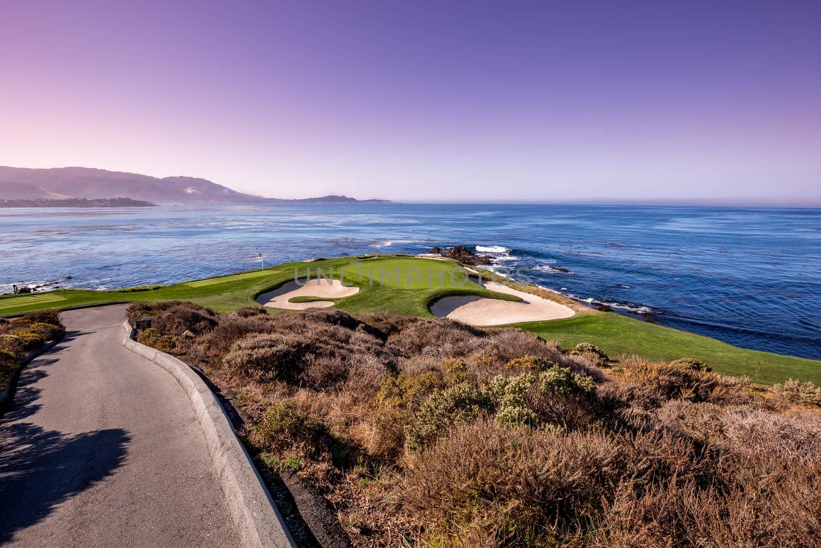 Pebble Beach golf course, Monterey, California, usa by photogolfer