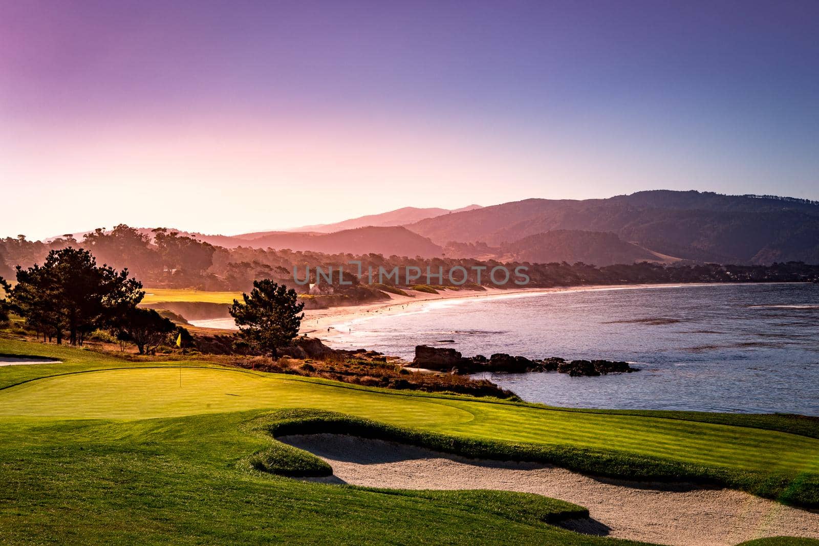 Pebble Beach golf course, Monterey, California, usa