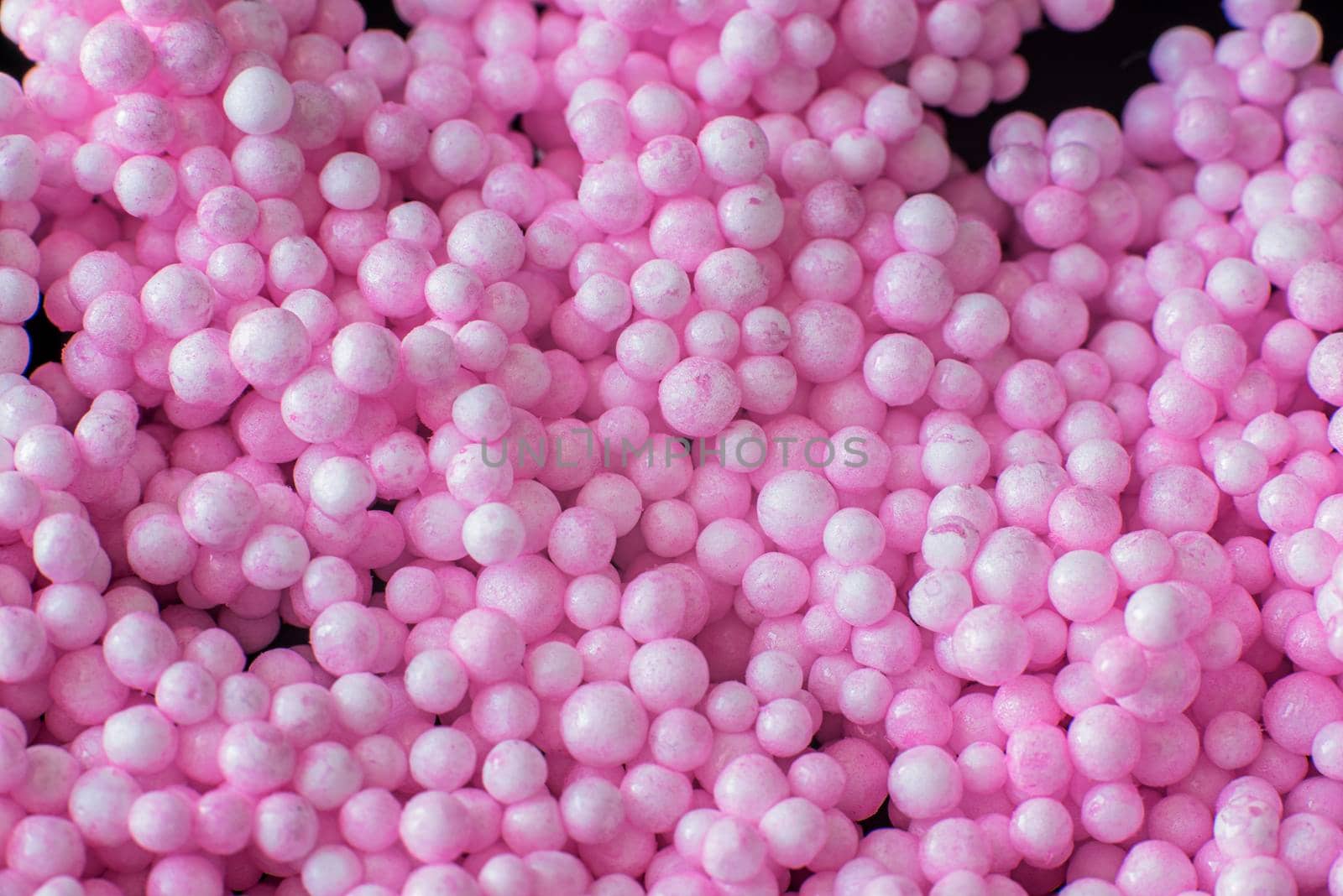 Small and Large Pink balls background. High quality photo