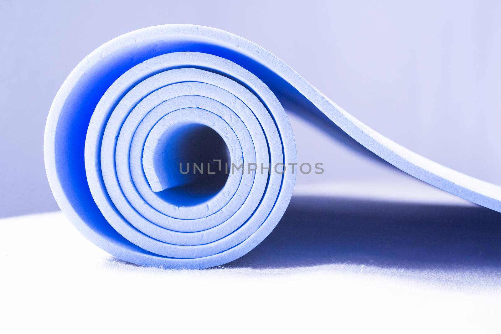 Mat for practicing yoga, pilates and stretching exercises by GemaIbarra