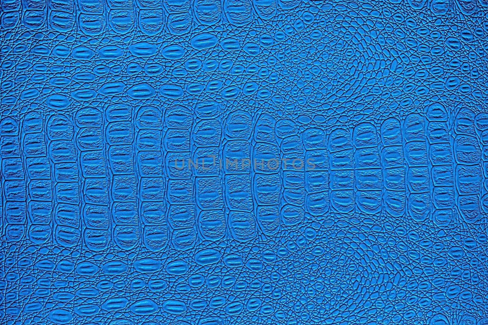 Blue crocodile leather texture. Abstract backdrop for design. by Eugene_Yemelyanov