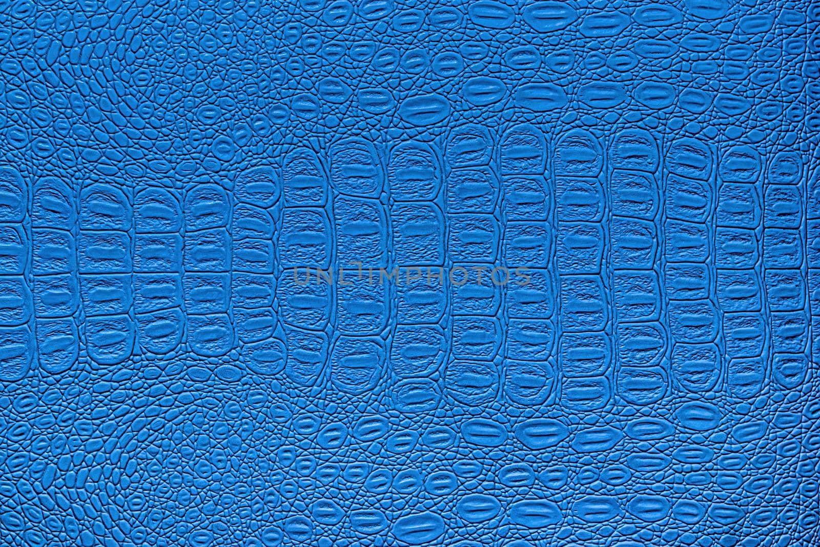 Blue crocodile leather texture. Abstract backdrop for design. by Eugene_Yemelyanov