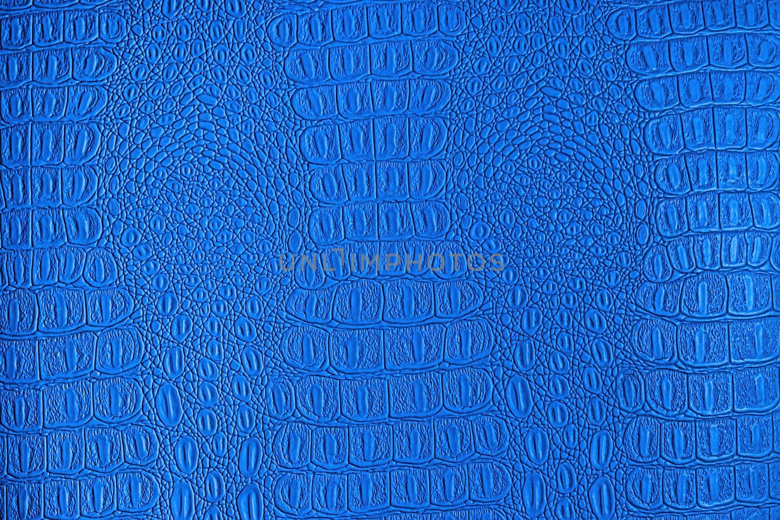 Blue crocodile leather texture. Abstract backdrop for design. by Eugene_Yemelyanov