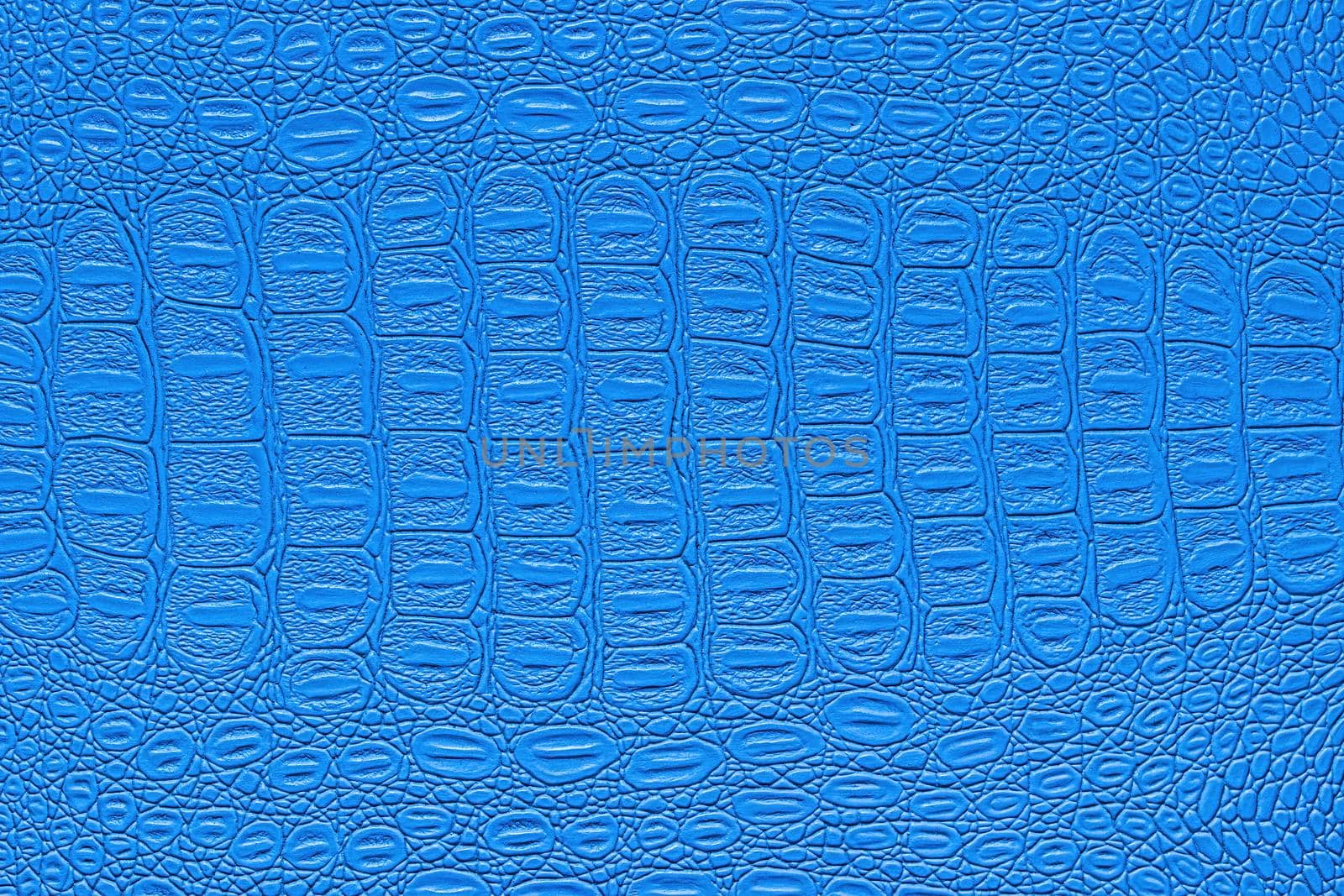 Blue crocodile leather texture. Abstract backdrop for design. by Eugene_Yemelyanov