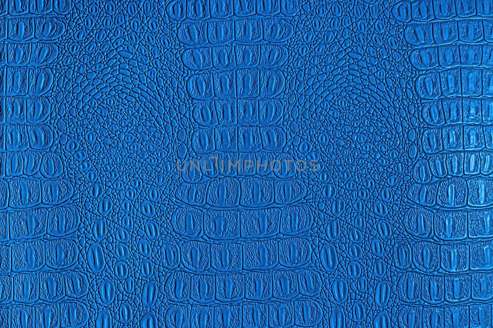 Blue crocodile leather texture. Abstract backdrop for design. by Eugene_Yemelyanov