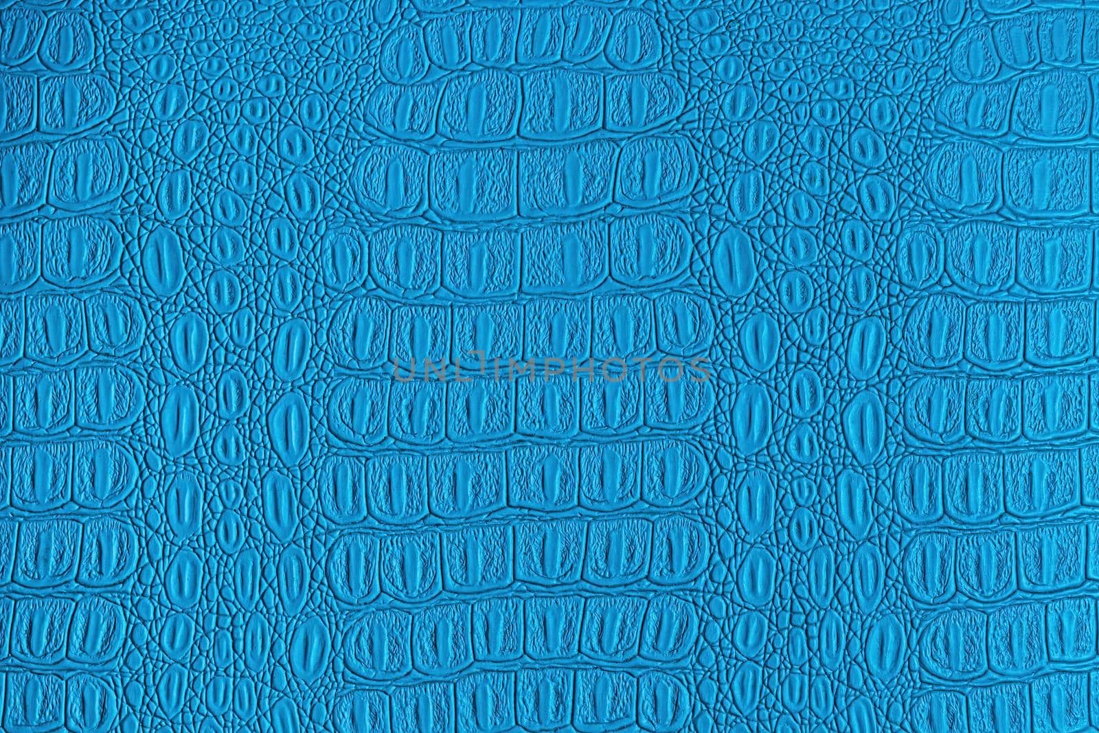 Blue crocodile leather texture. Abstract backdrop for design. by Eugene_Yemelyanov