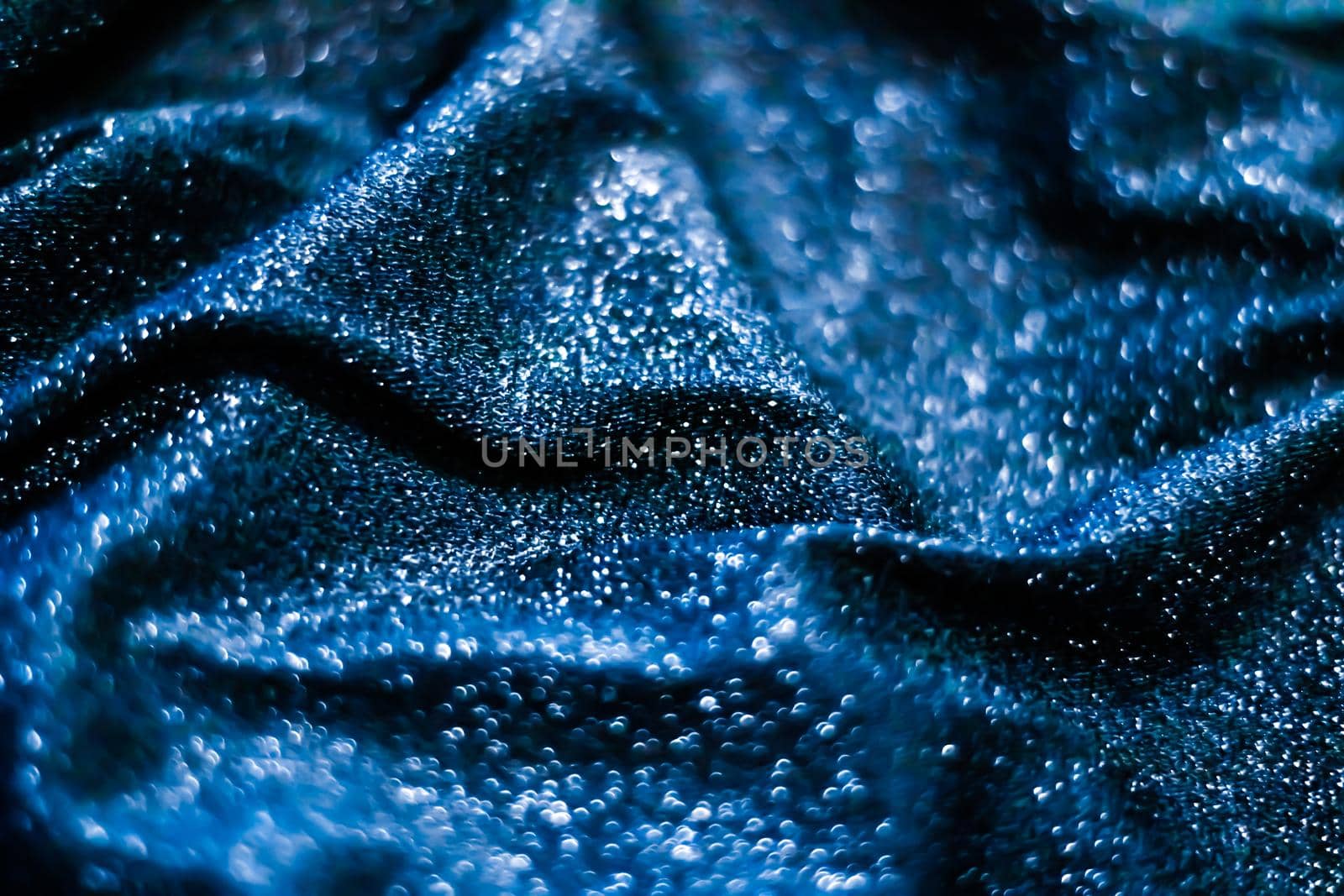 Luxe glowing texture, night club branding and New Years party concept - Blue holiday sparkling glitter abstract background, luxury shiny fabric material for glamour design and festive invitation