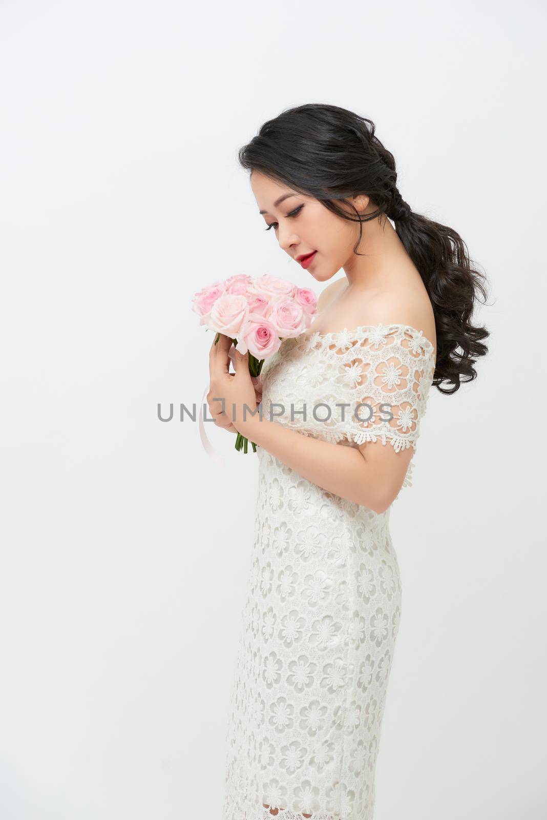 Beautiful bride on her wedding day