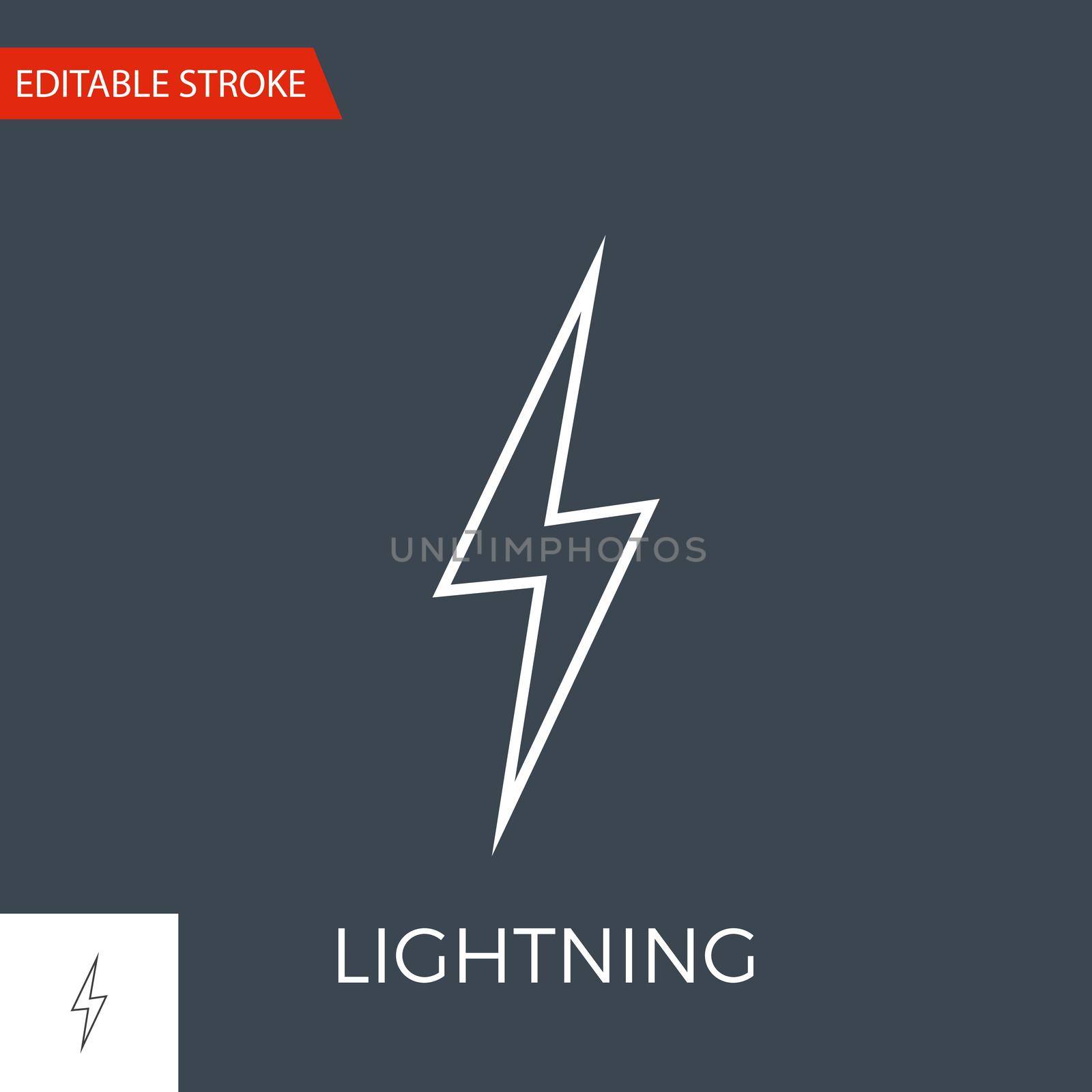Lightning Vector Icon by smoki