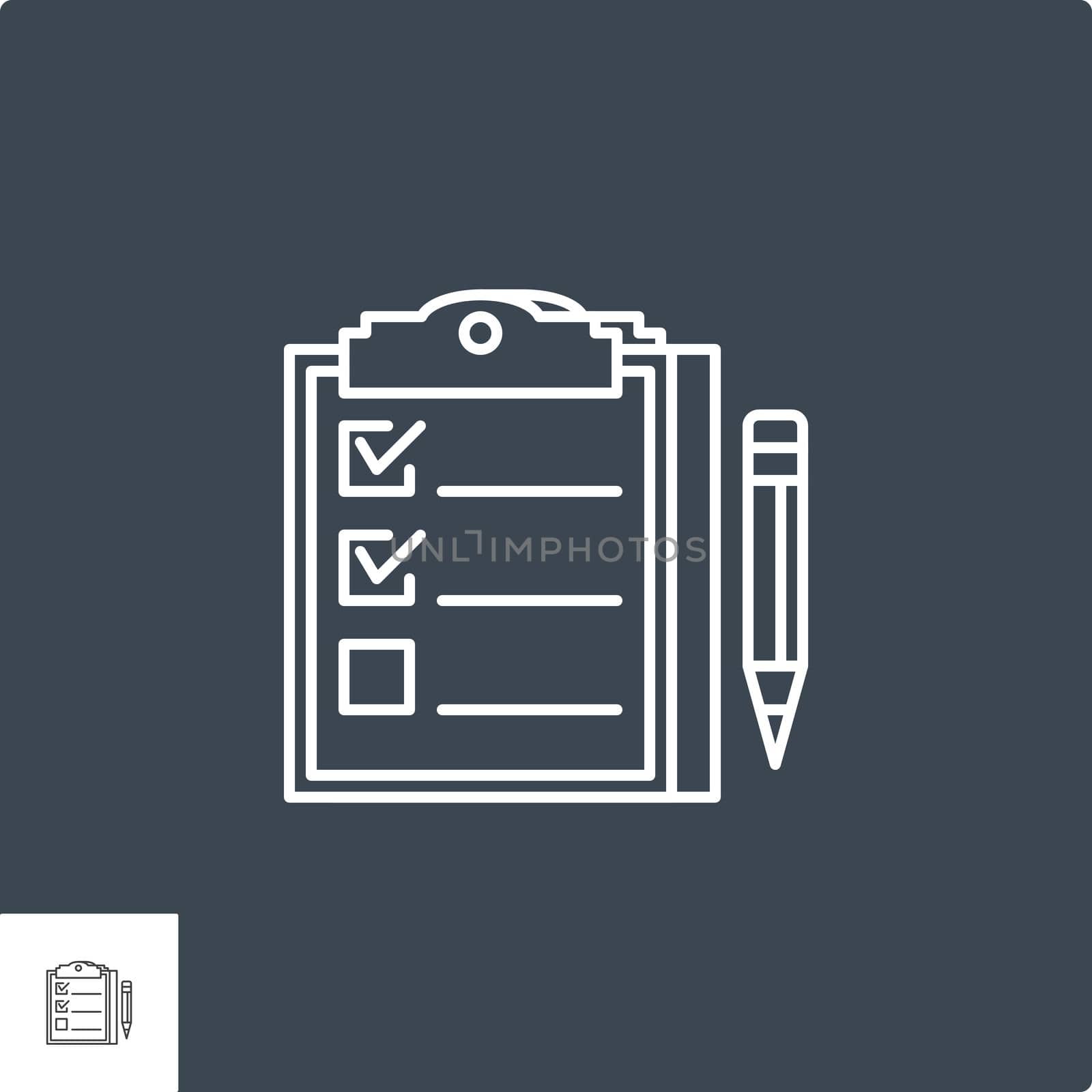 Planning Related Vector Line Icon by smoki