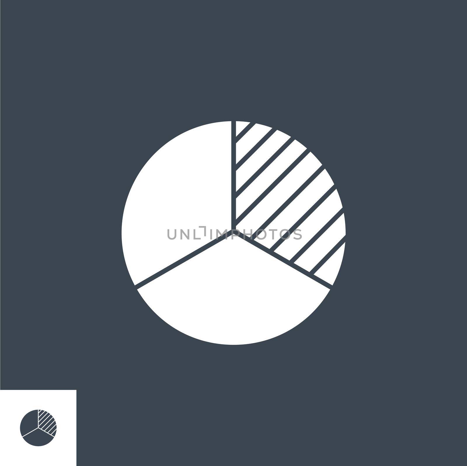 Pie Chart related vector glyph icon. by smoki