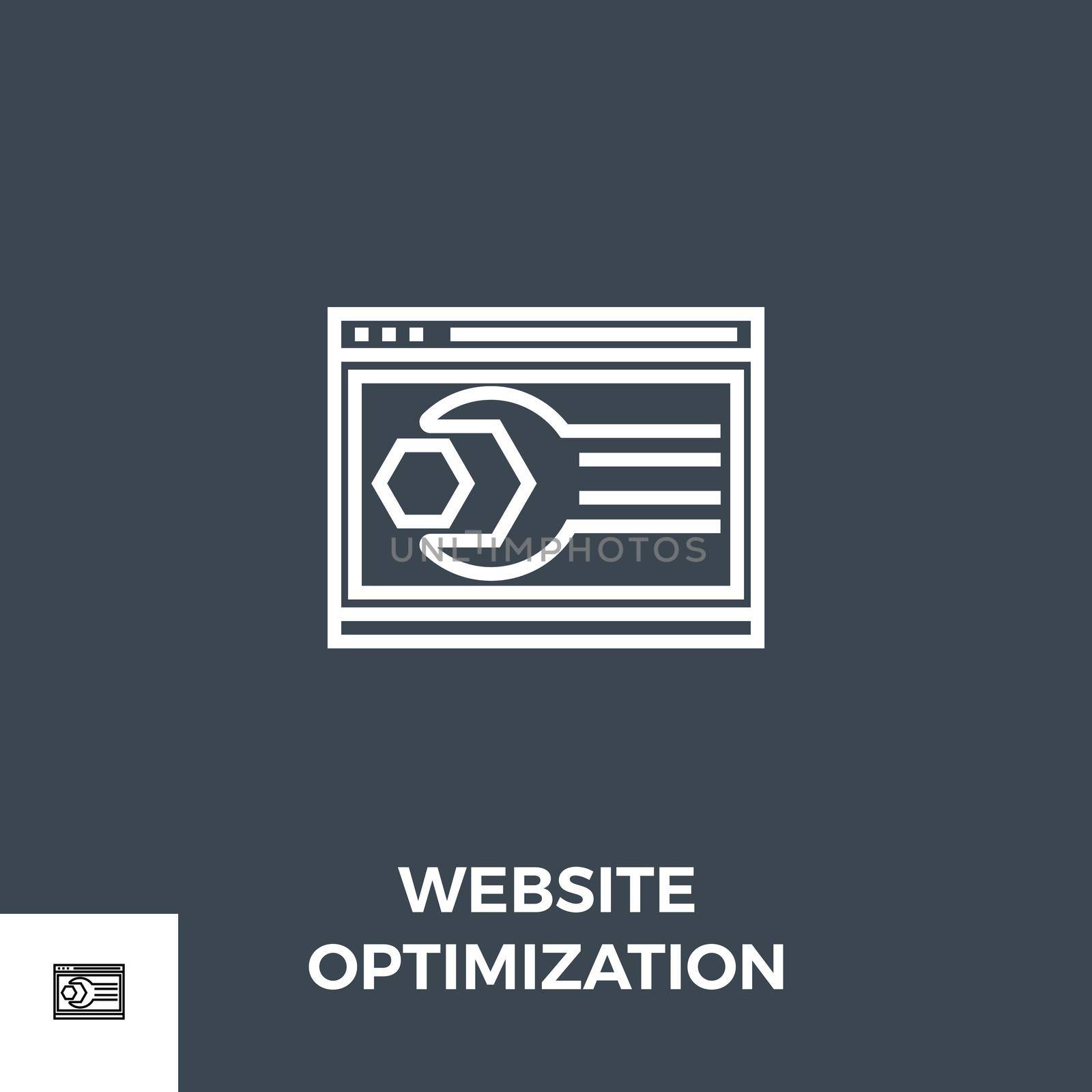 Website Optimization Line Icon by smoki