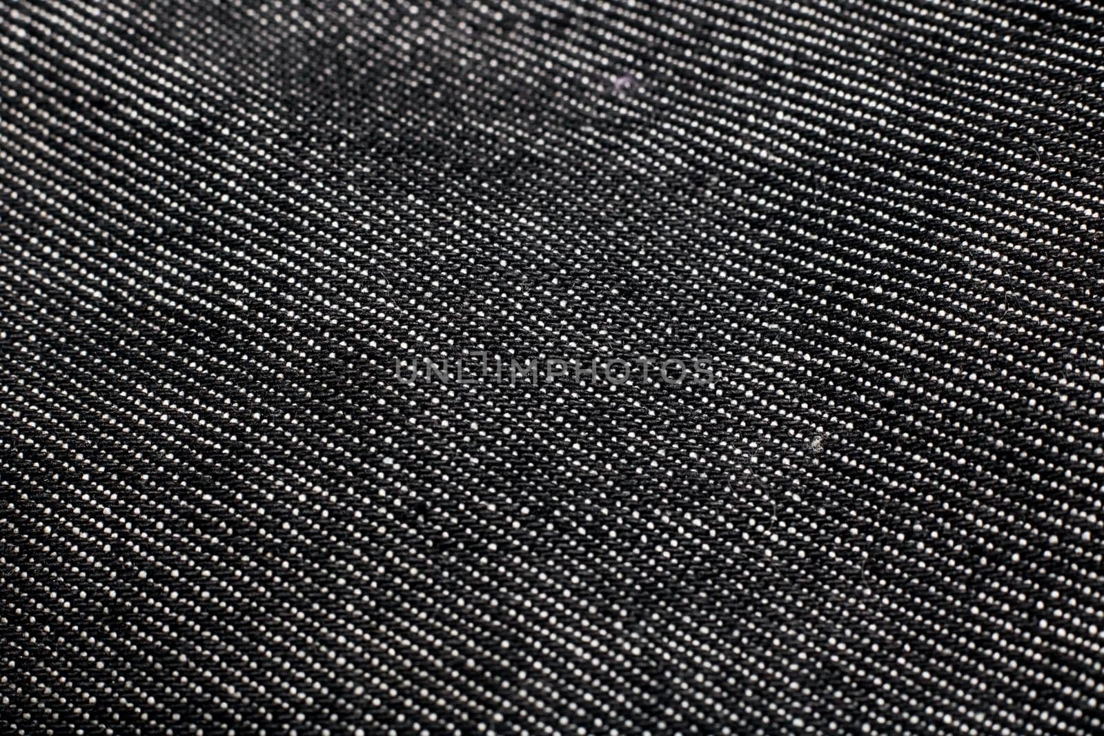 Gray denim fabric close up, background or texture, macro photo