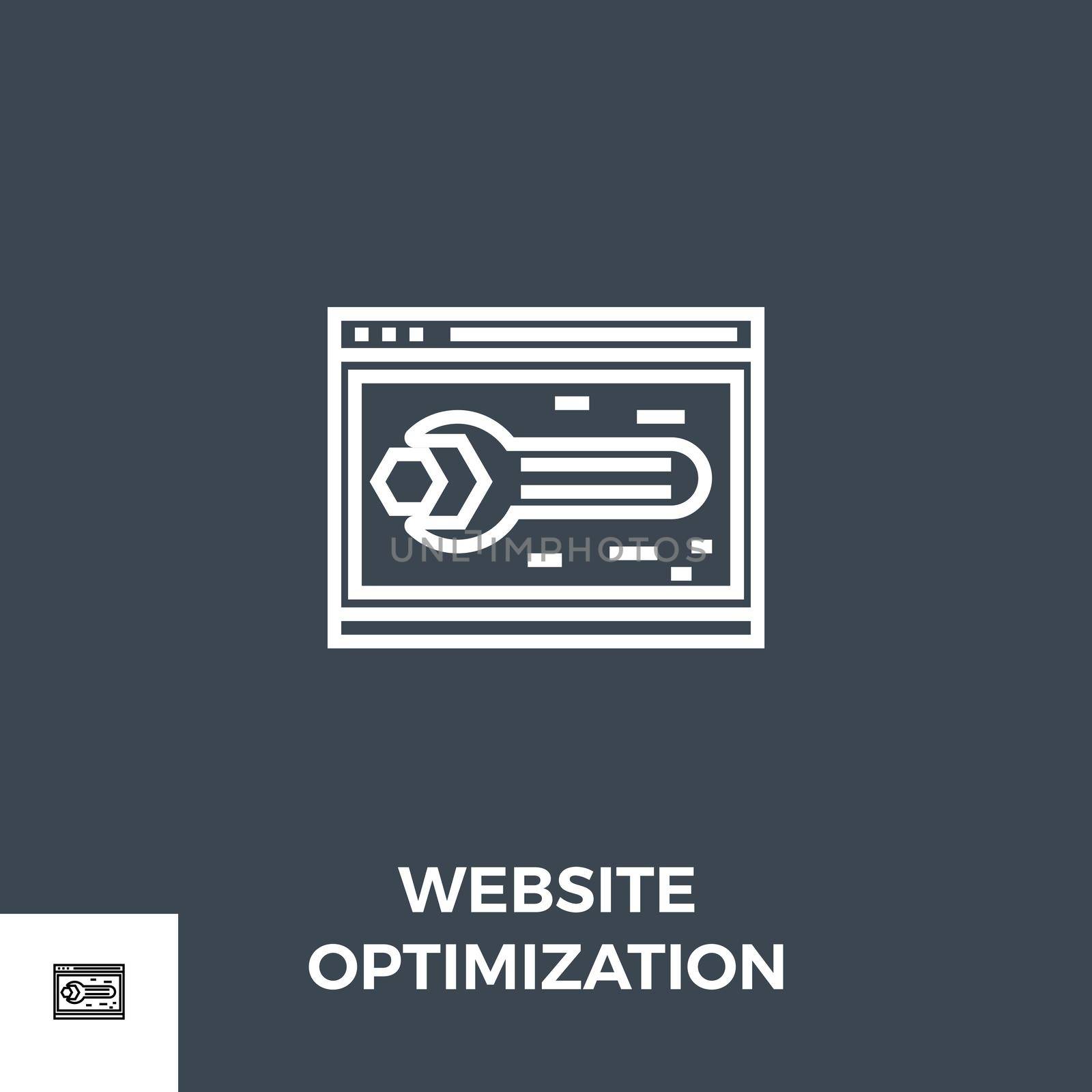 Website Optimization Line Icon by smoki