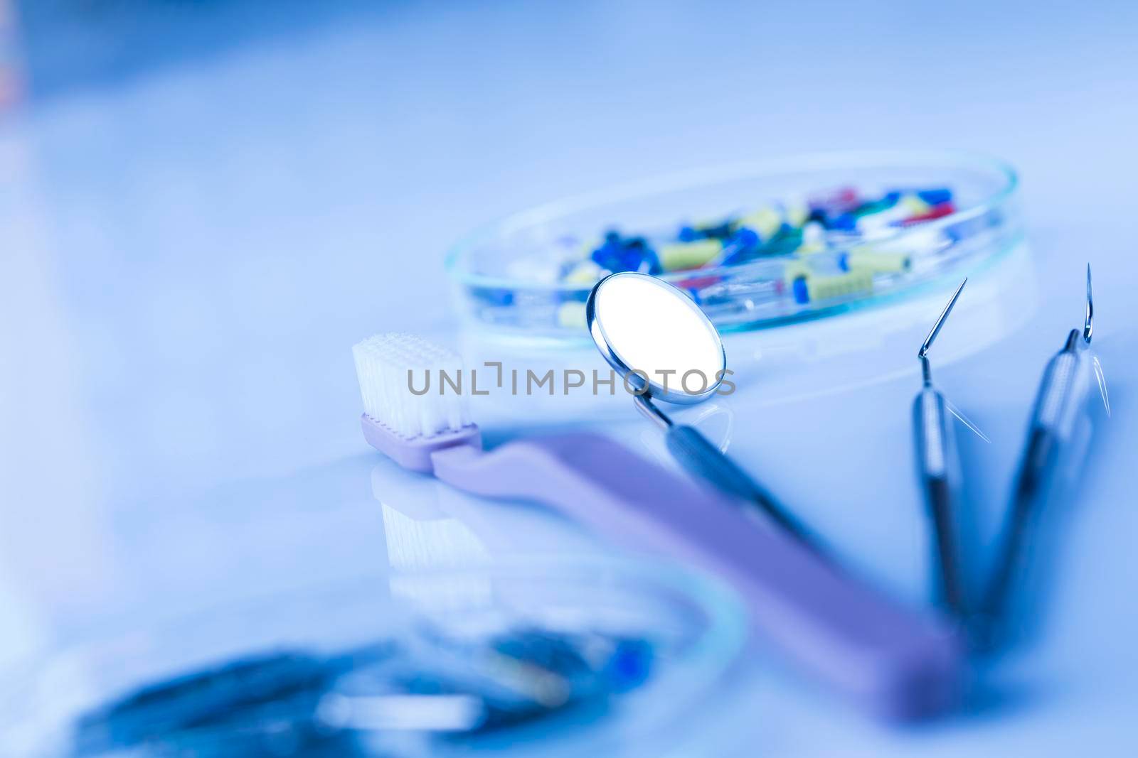 Close-up Dental Instruments