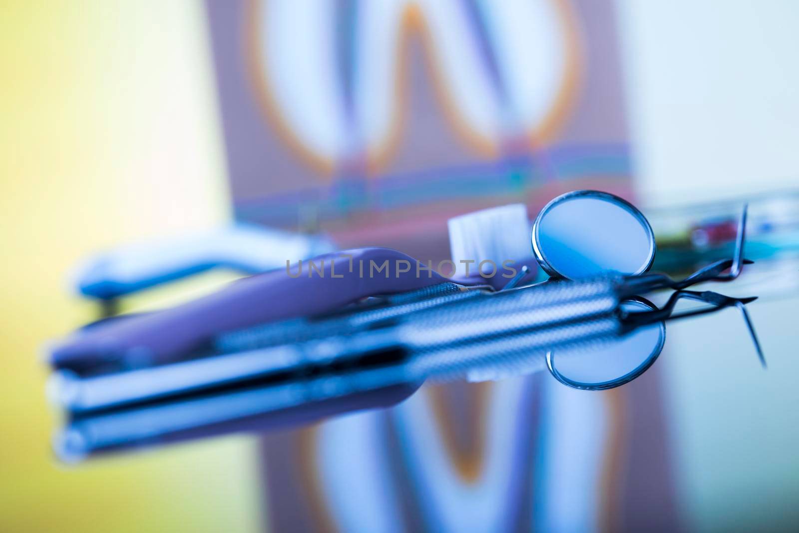 Close-up Dental Instruments