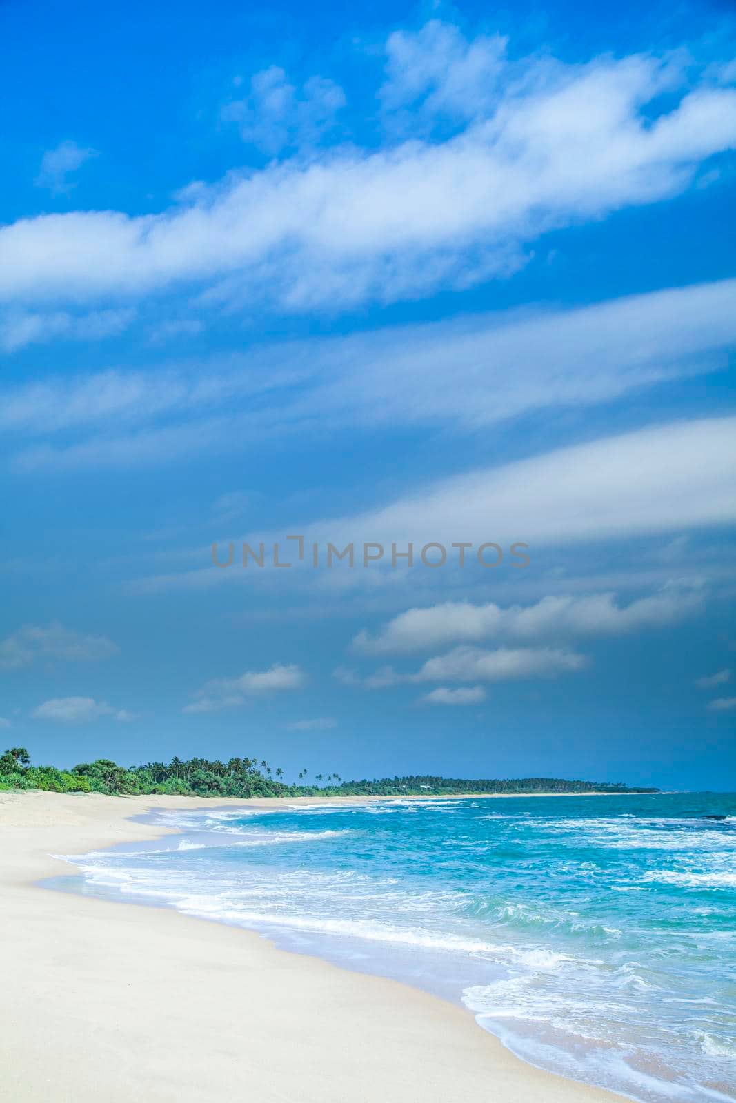 Beautiful view of the tropical beach, Sri Lanka