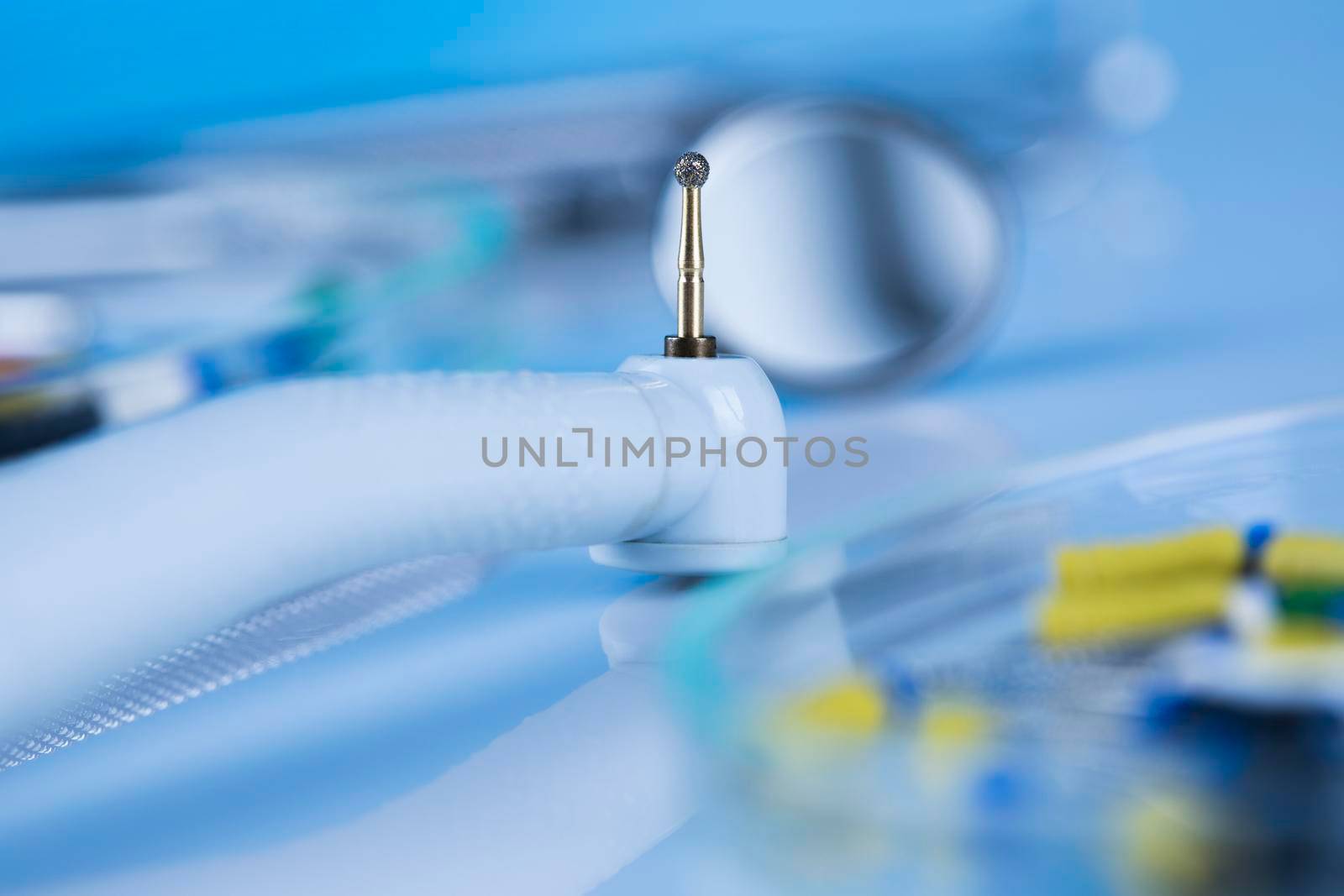 Dental tools and equipment background