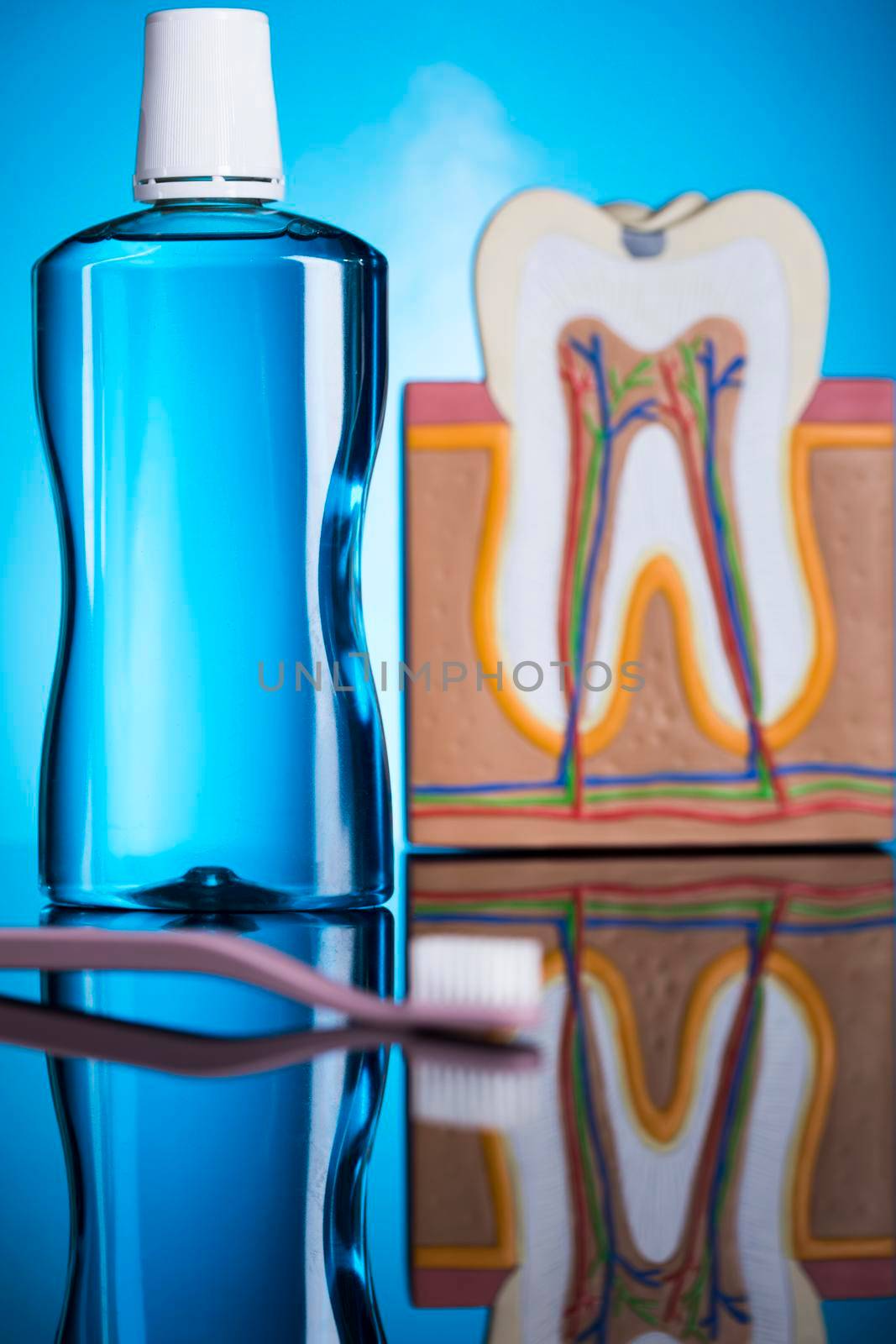 Dental care symbols Tooth brush,paste by JanPietruszka