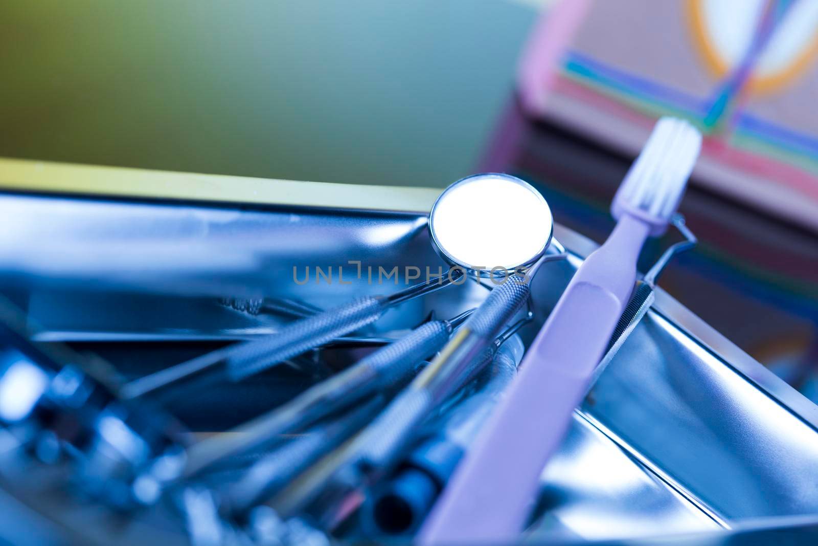 Close-up Dental Instruments