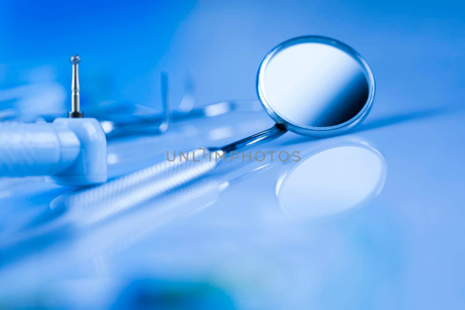 Dental medicine, set equipment tools by JanPietruszka