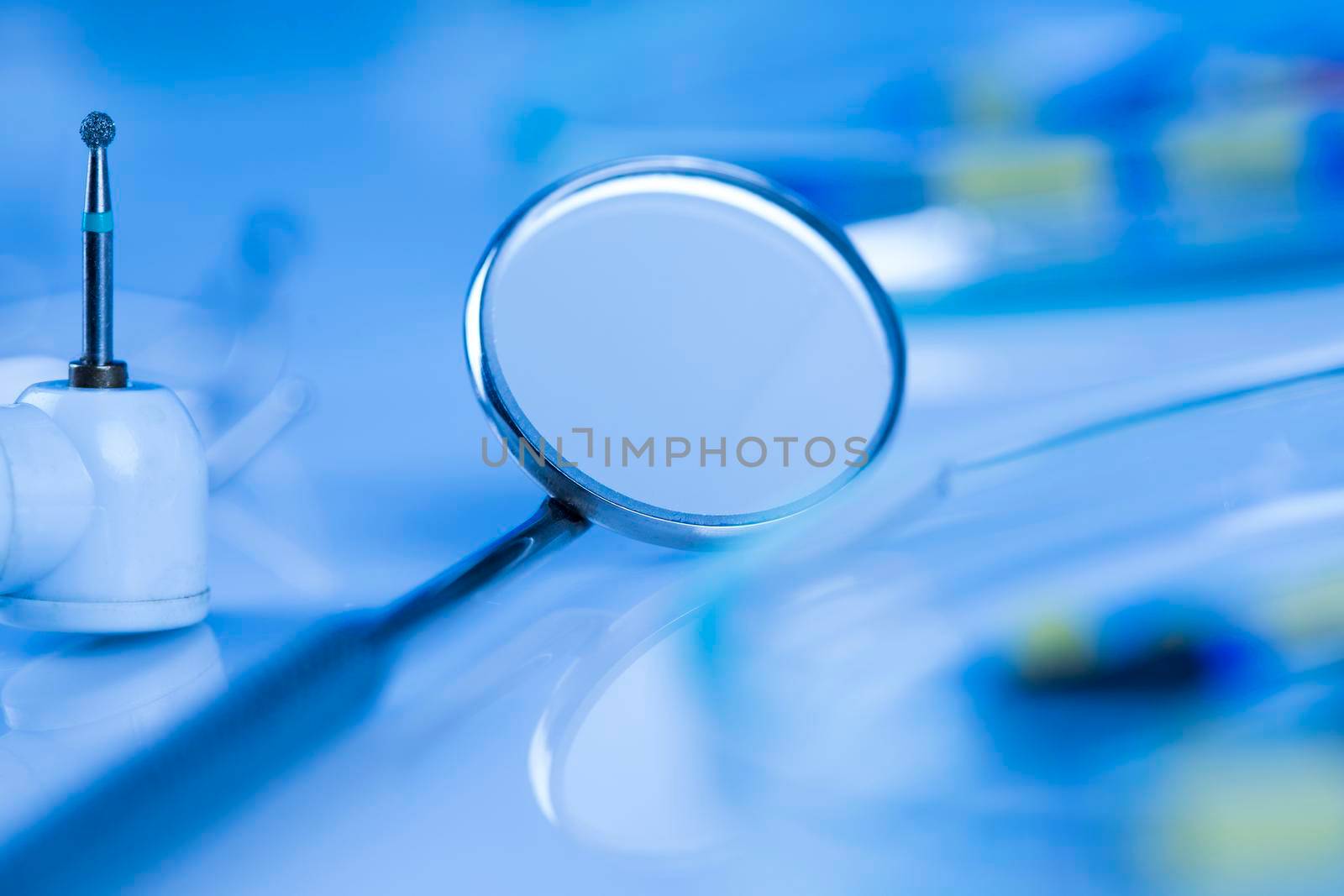 Dental tools and equipment background