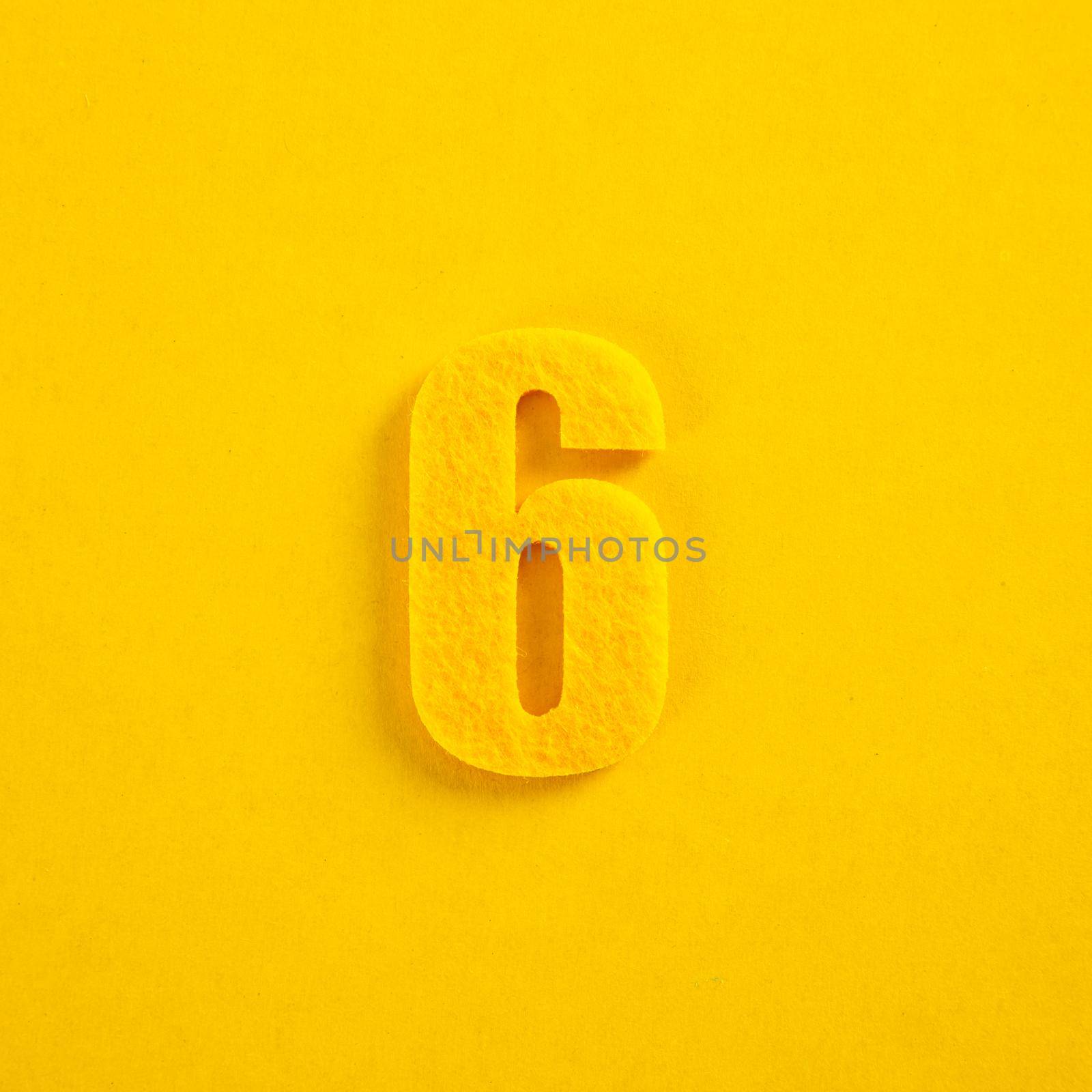 A colorful number on yellow background by tehcheesiong