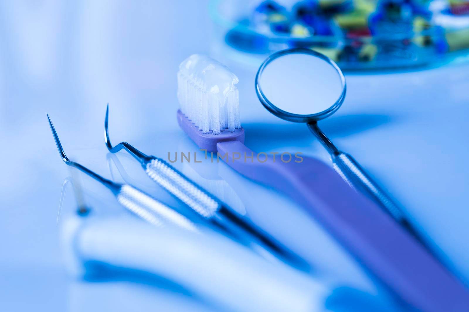 Close-up Dental Instruments