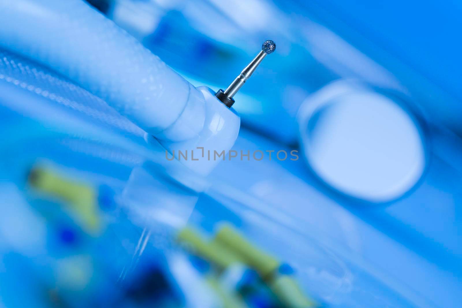 Dental tools and equipment background