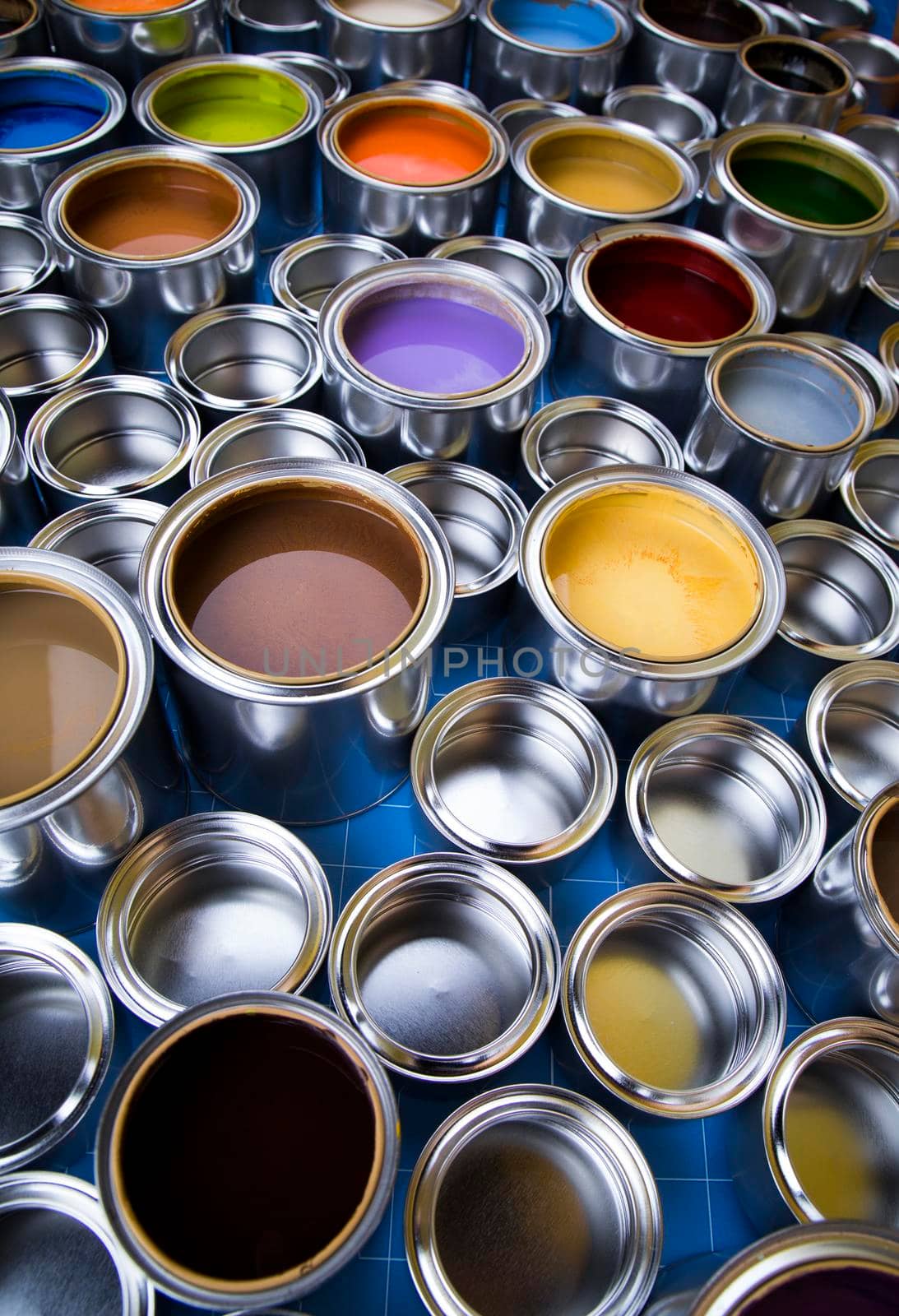 Paint cans color palette and Rainbow colors  by JanPietruszka