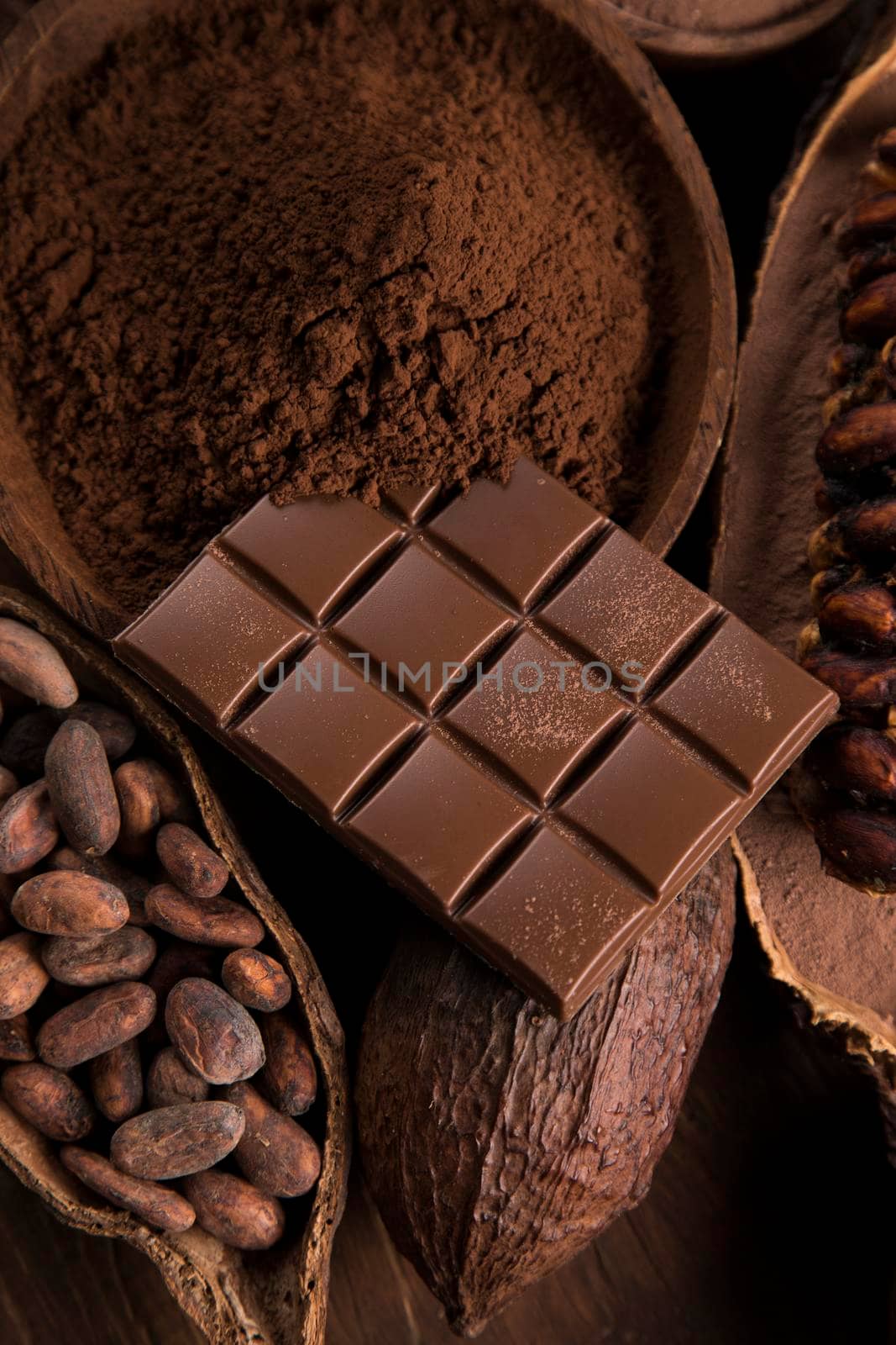 Bar Of Chocolate, Cocoa Beans by JanPietruszka