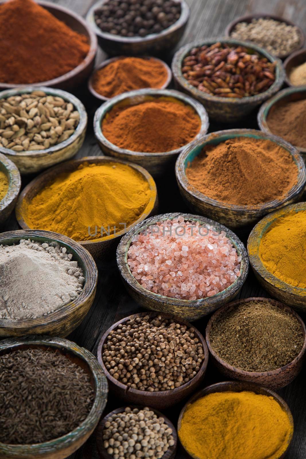 Aromatic spices and Still Life background