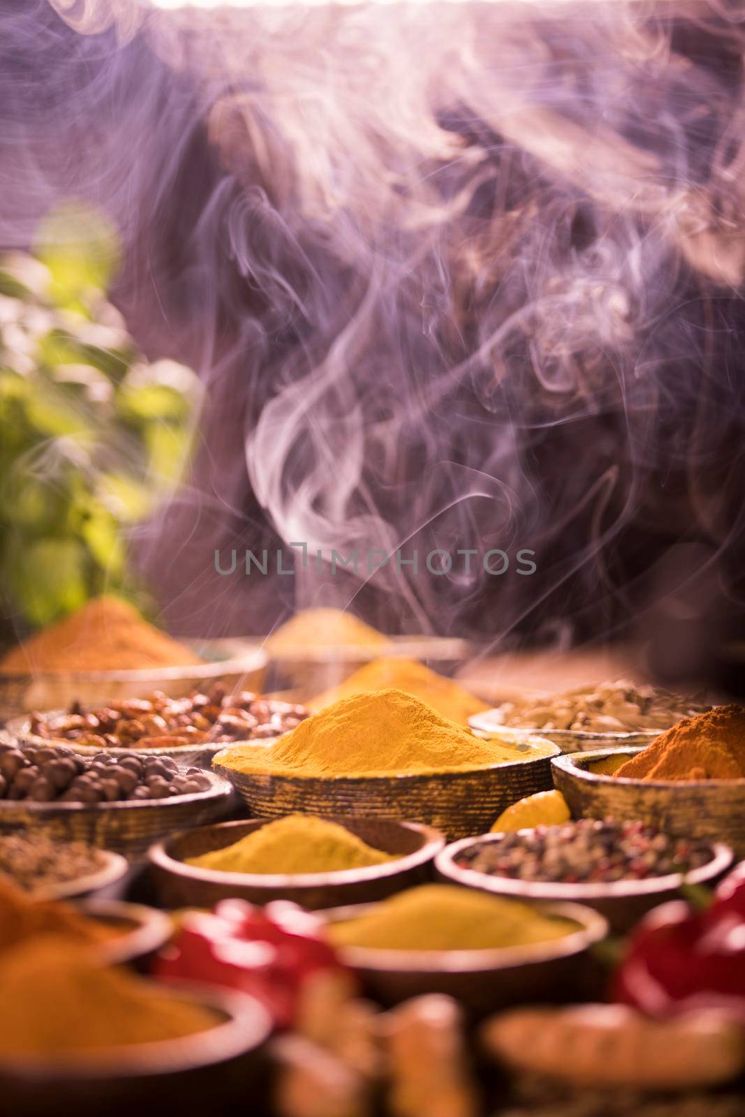 Spices, Cooking ingredient, smoke