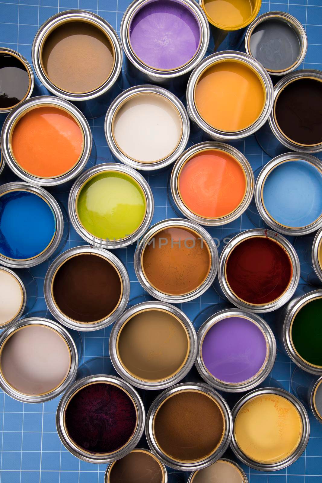 Colours paint can Rainbow colors background