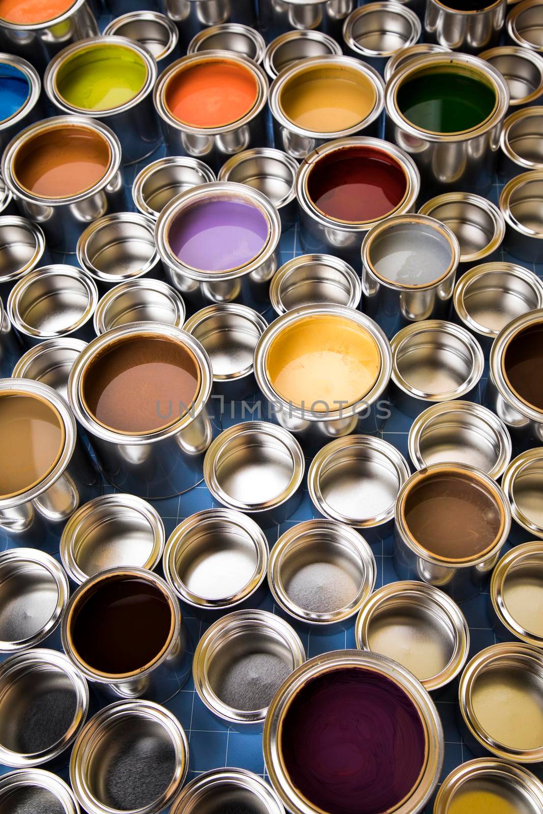 Paint cans color palette and Rainbow colors  by JanPietruszka