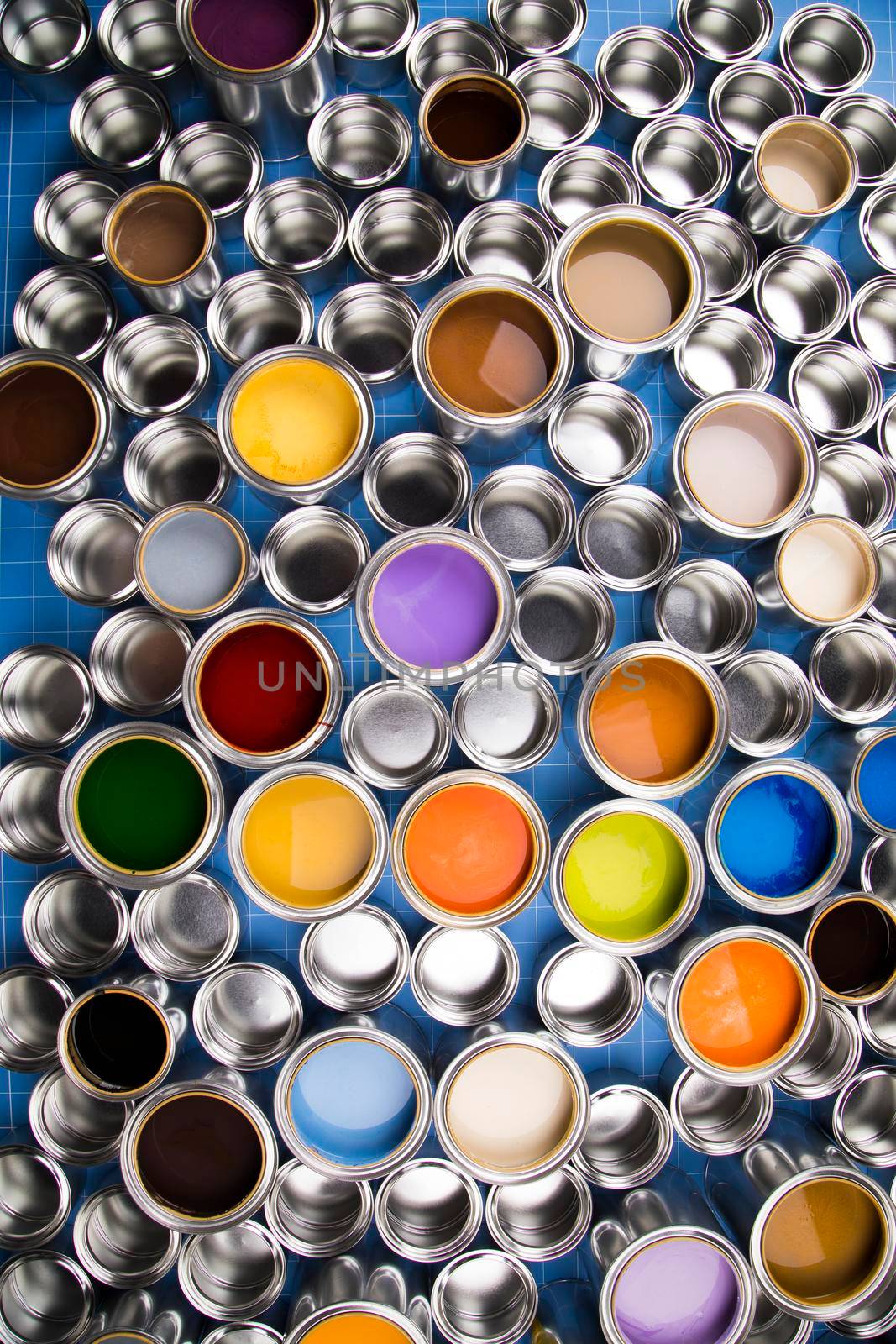 Paint cans color palette and Rainbow colors  by JanPietruszka