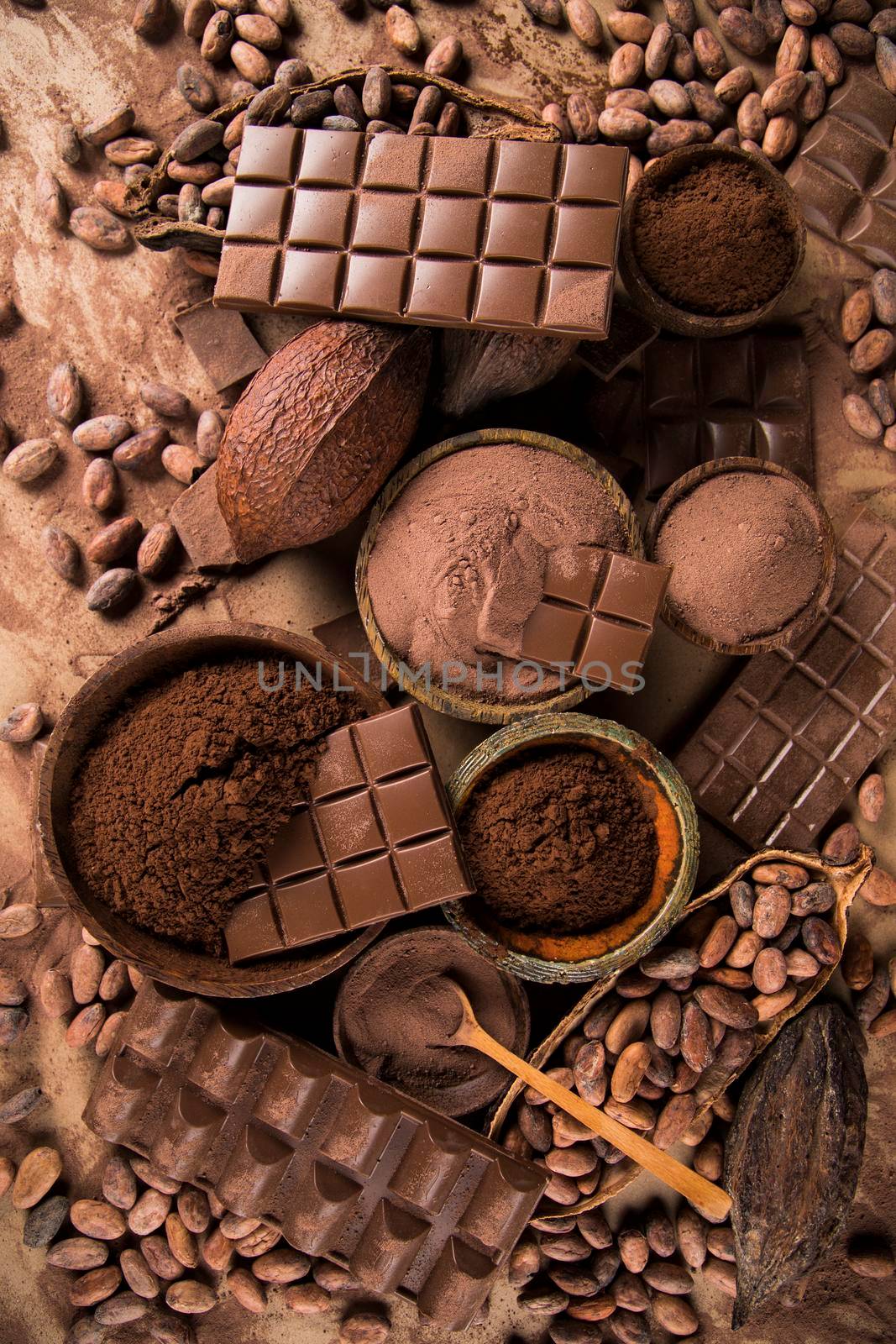 Bars Chocolate, candy sweet, dessert food by JanPietruszka