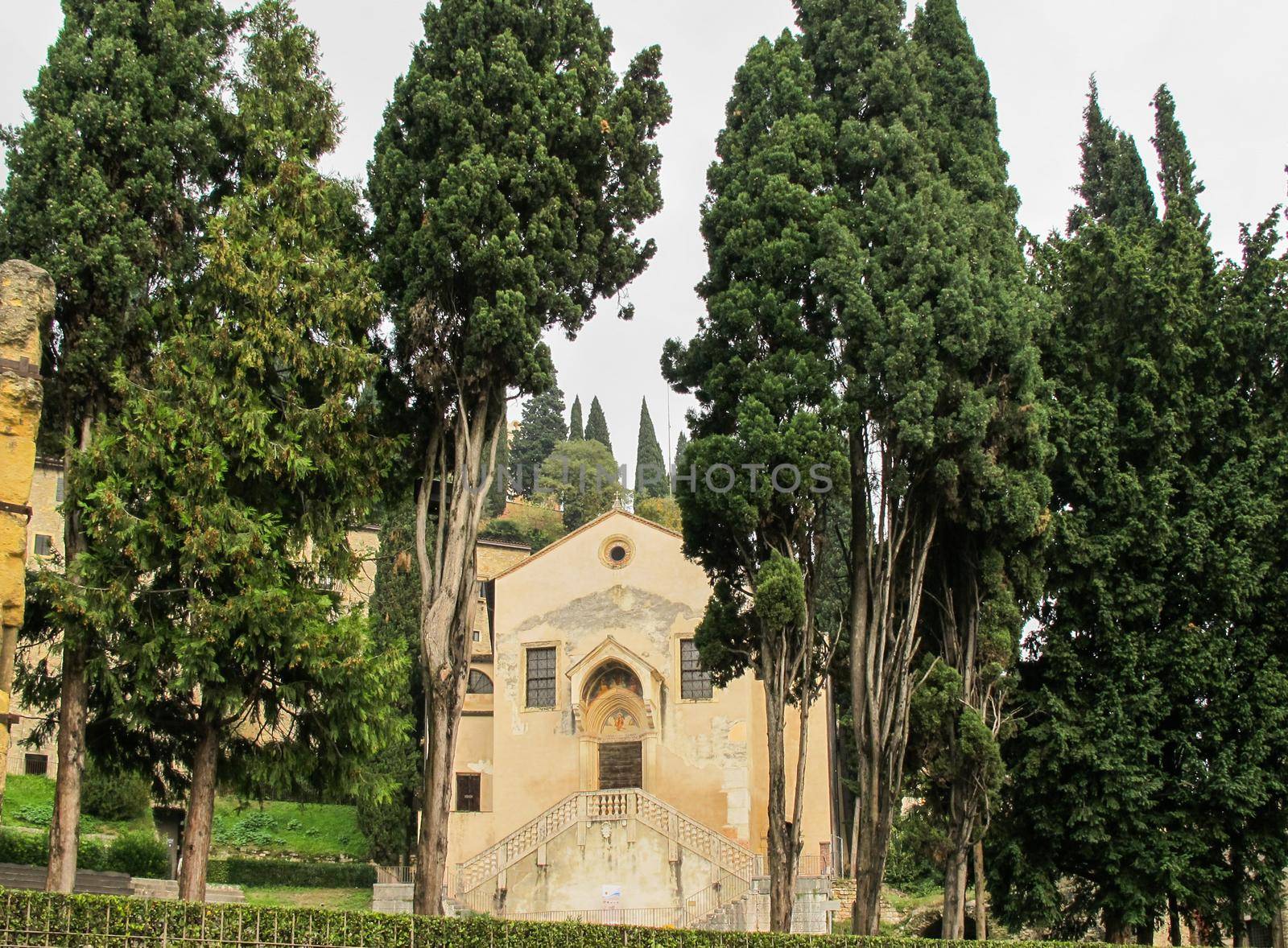 Castel San Pietro (St.Peter's Castle). Verona, Italy. November 2018