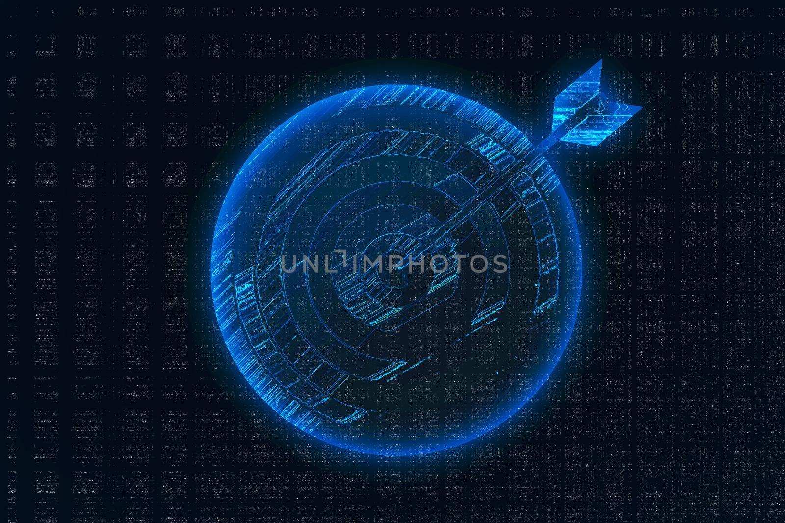 3d rendering  on dark blue background by suththisumdeang