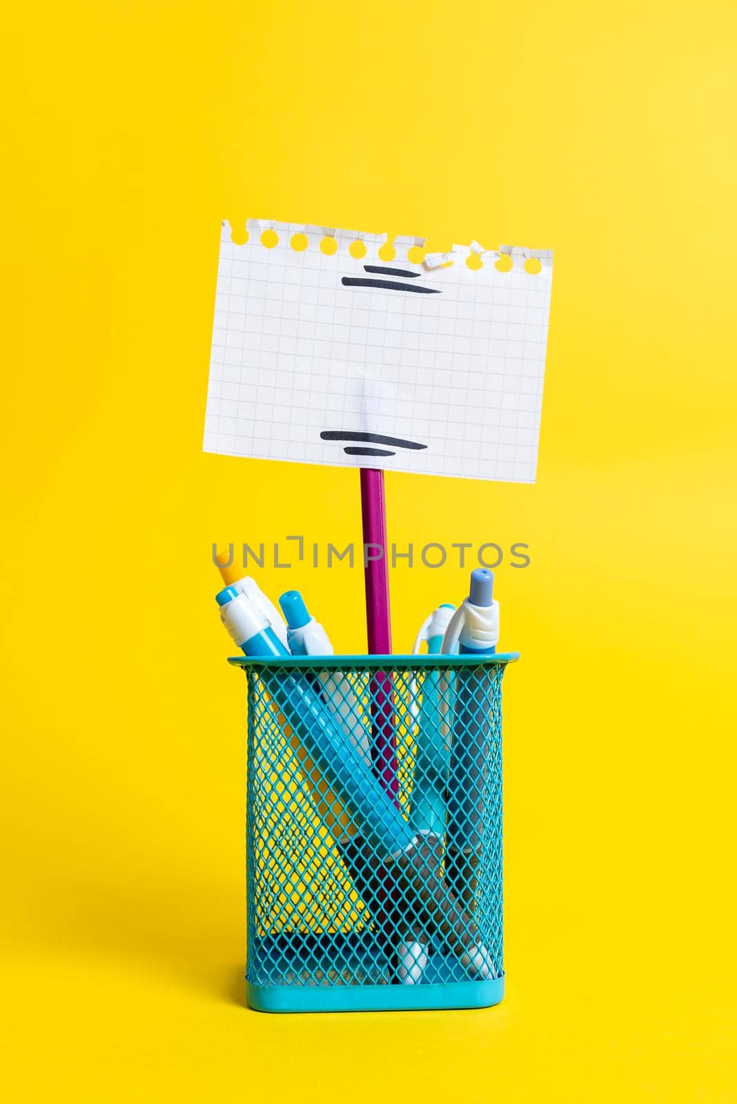 Colorful Idea Presentation, Displaying Fresh Thoughts, Sending Message, Labelling Material, Identification Label Display, Writing Stuff, Office Collections Notes Pencil by nialowwa