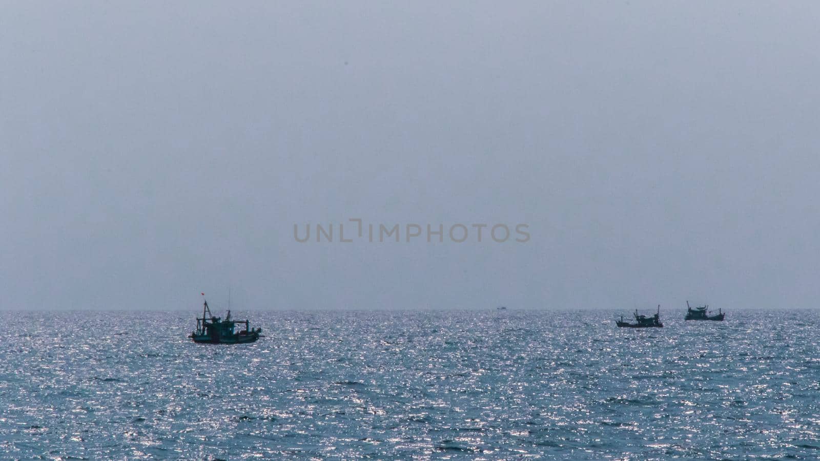 Boats on the horizon at Koh Rong