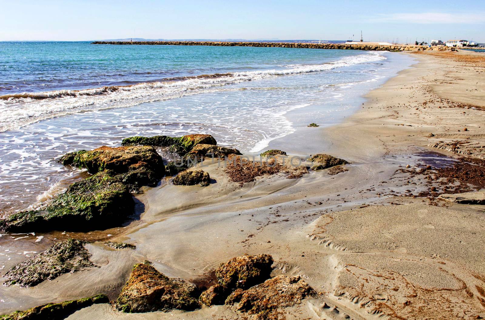 Beach in the morning in southern Spain, Alicante