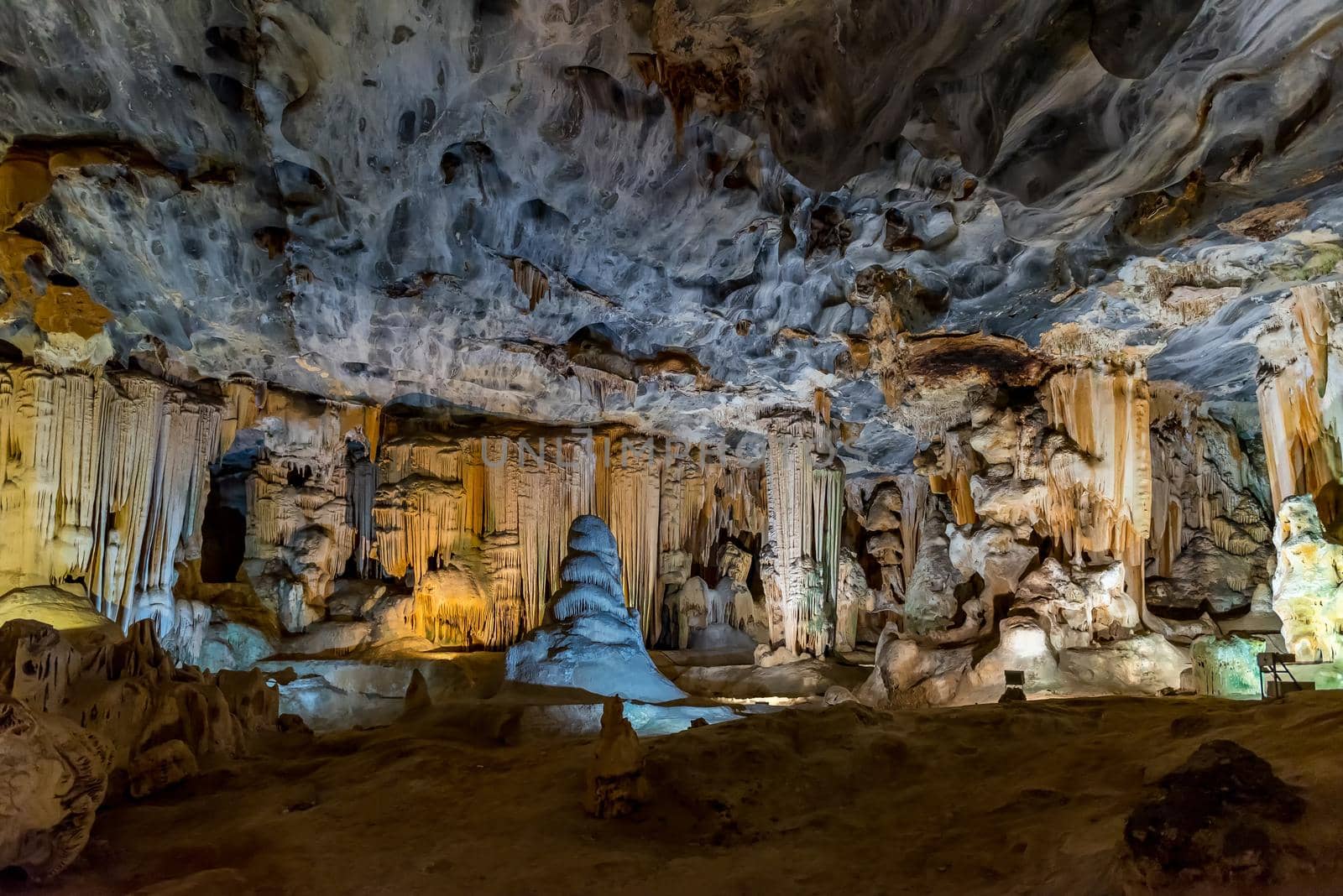 Stalagmites and stalactites in the Cango Caves near Oudthoorn in the Western Cape Karoo