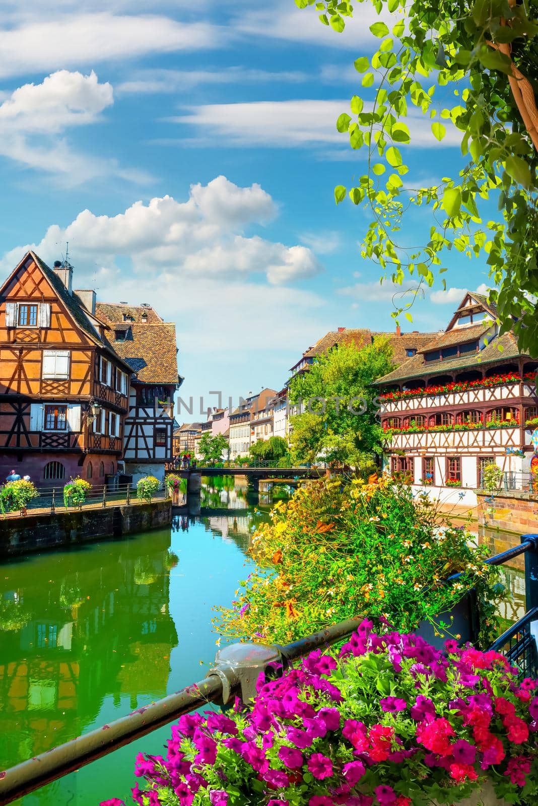 Houses on river  in Strasbourg by Givaga