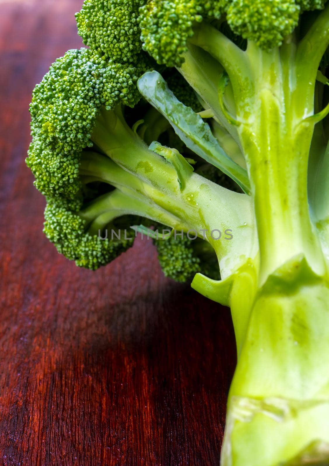 Close up to surface texture of freshness Broccoli vegetable