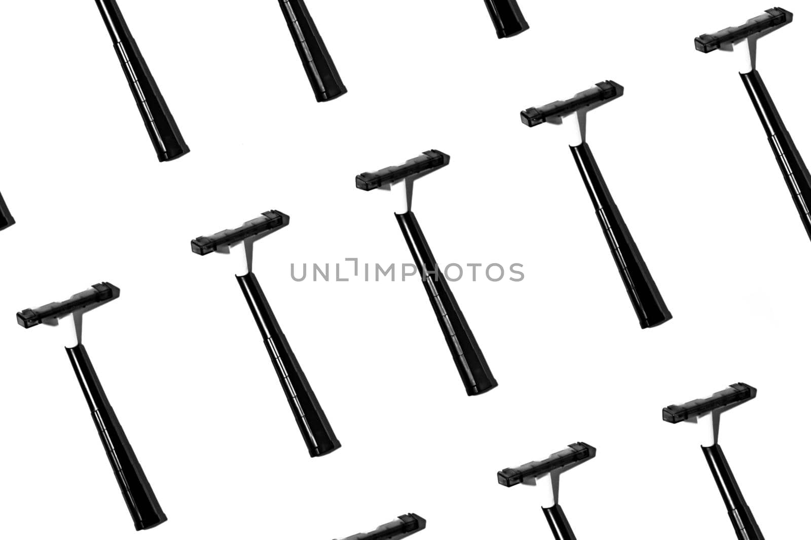 Pattern razors sharp. Isolate on white background. by Essffes