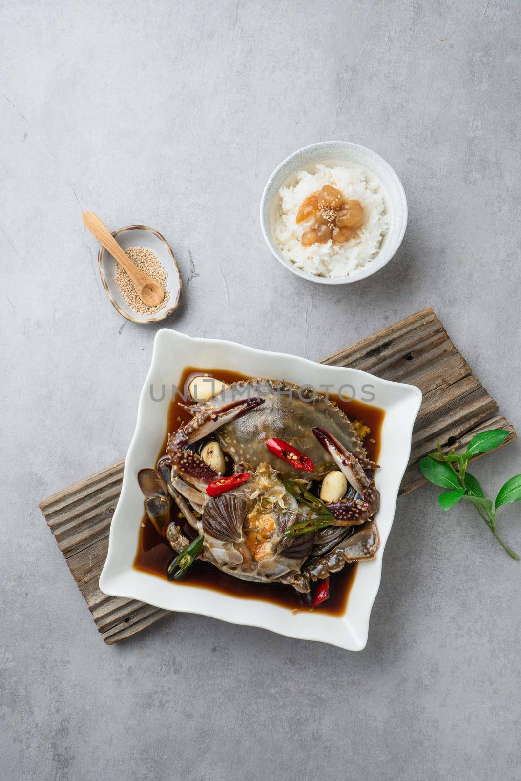 Korean traditional seafood stew crab by uphotopia