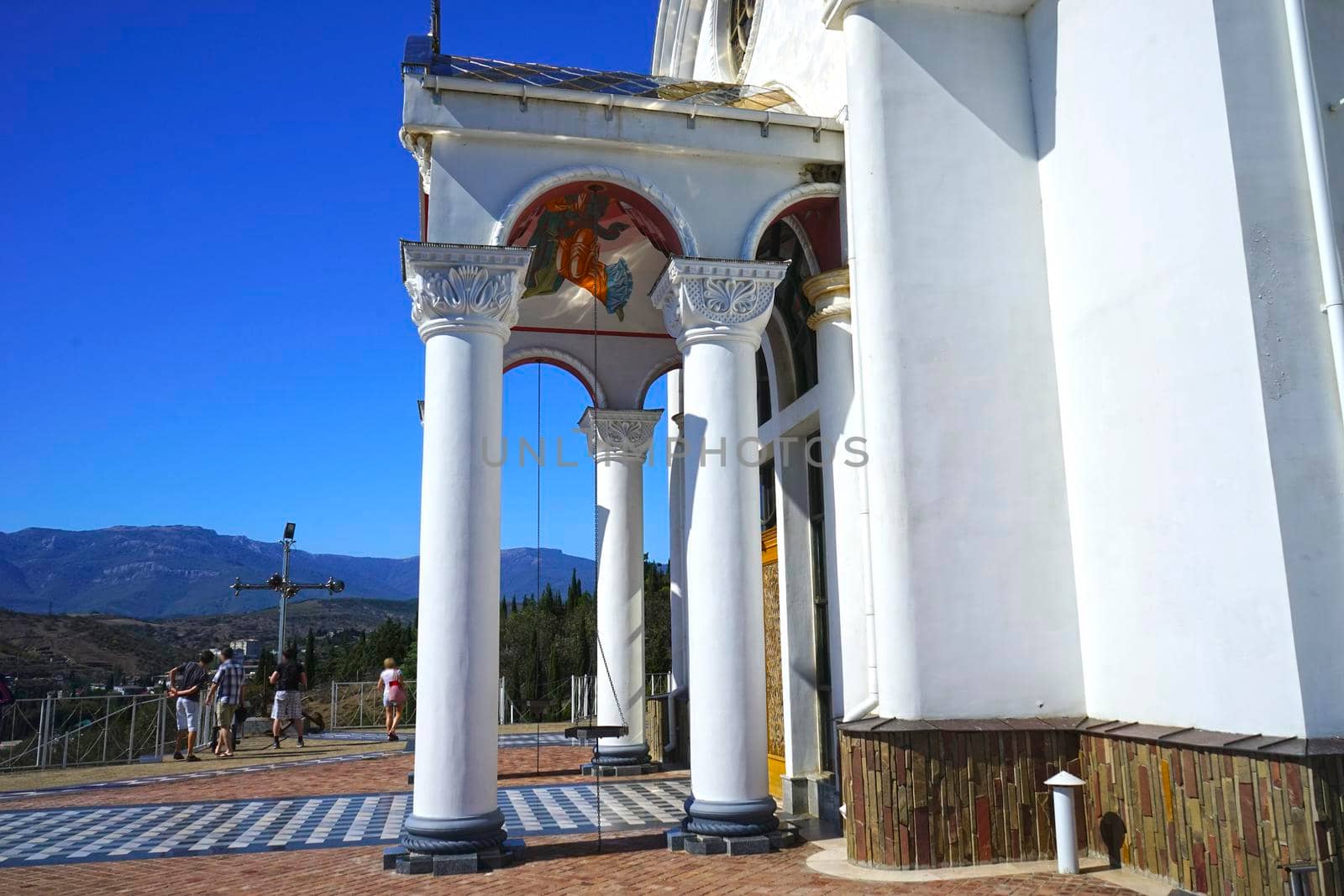 Temple-beacon memory of all those killed on the water and travel. Malorechenskoe. Crimea